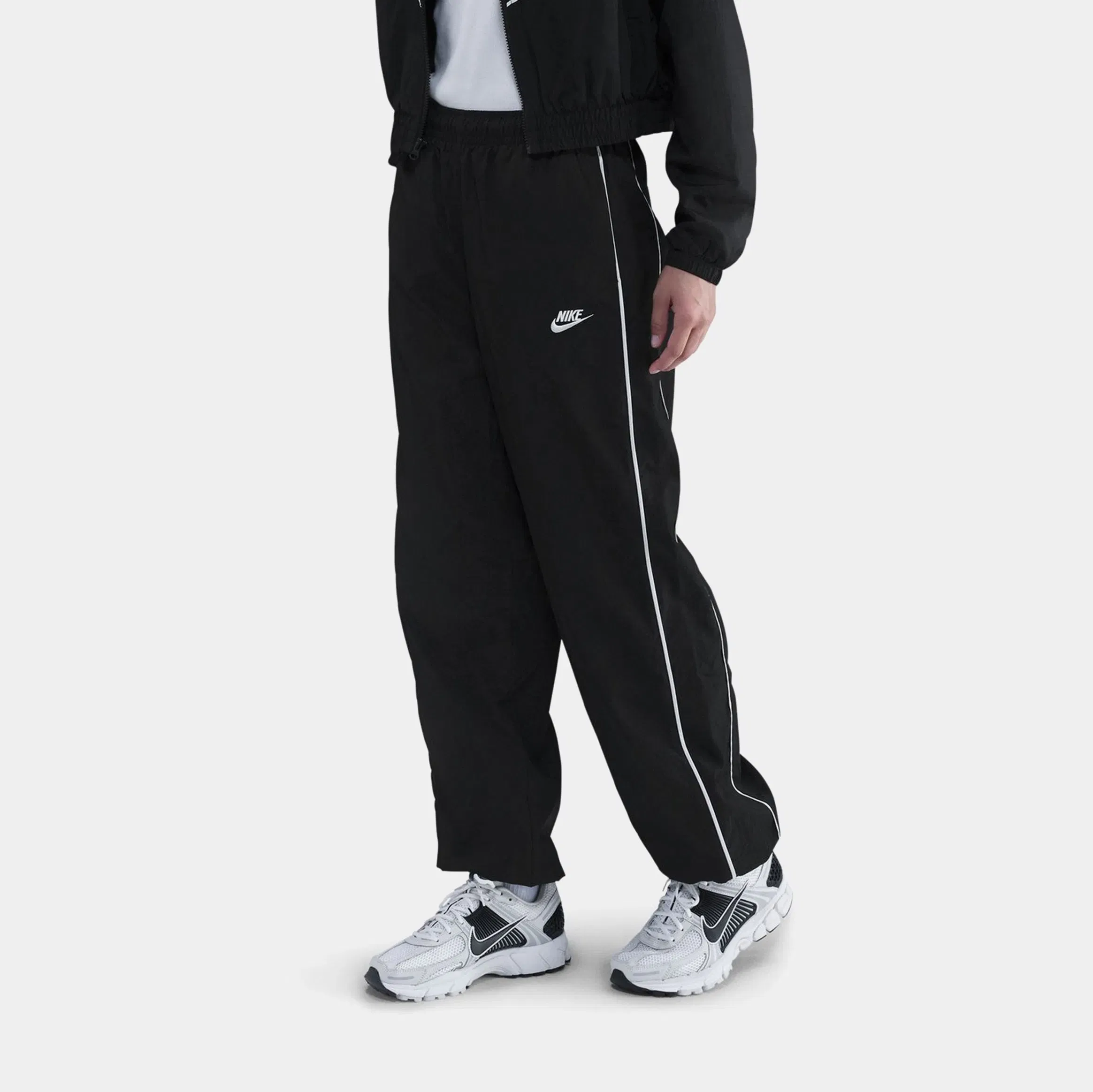 Nike NSW Windrunner Woven Womens Pants (Black/Sail/Sail)