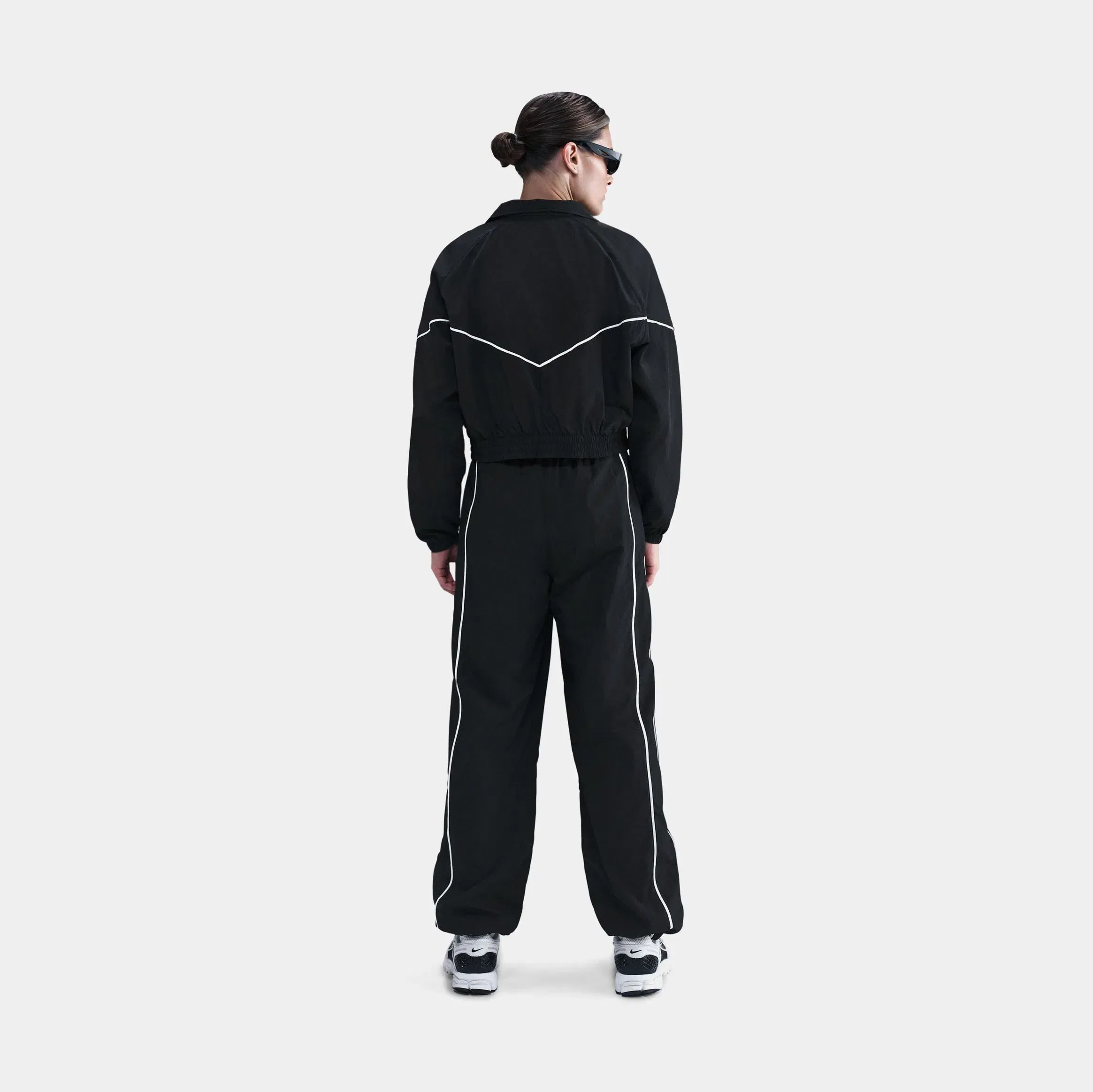Nike NSW Windrunner Woven Womens Pants (Black/Sail/Sail)