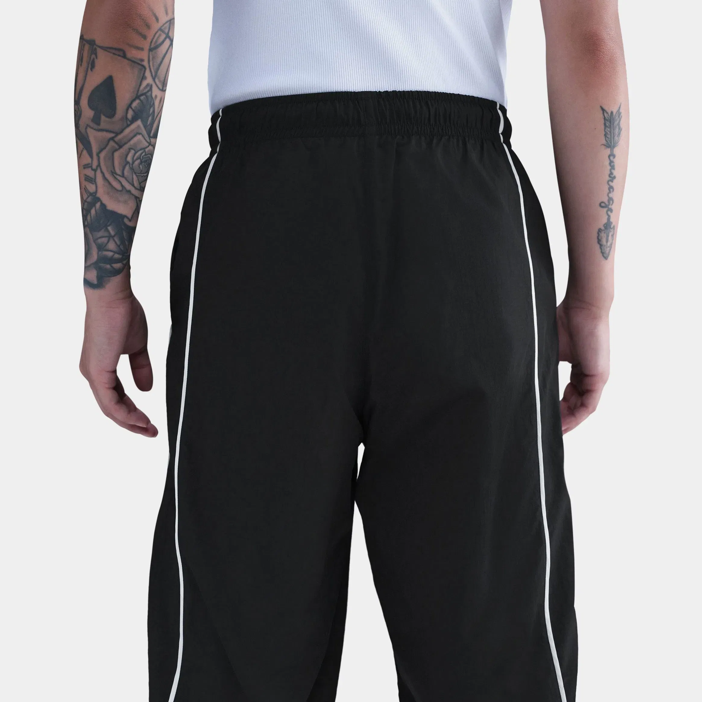 Nike NSW Windrunner Woven Womens Pants (Black/Sail/Sail)