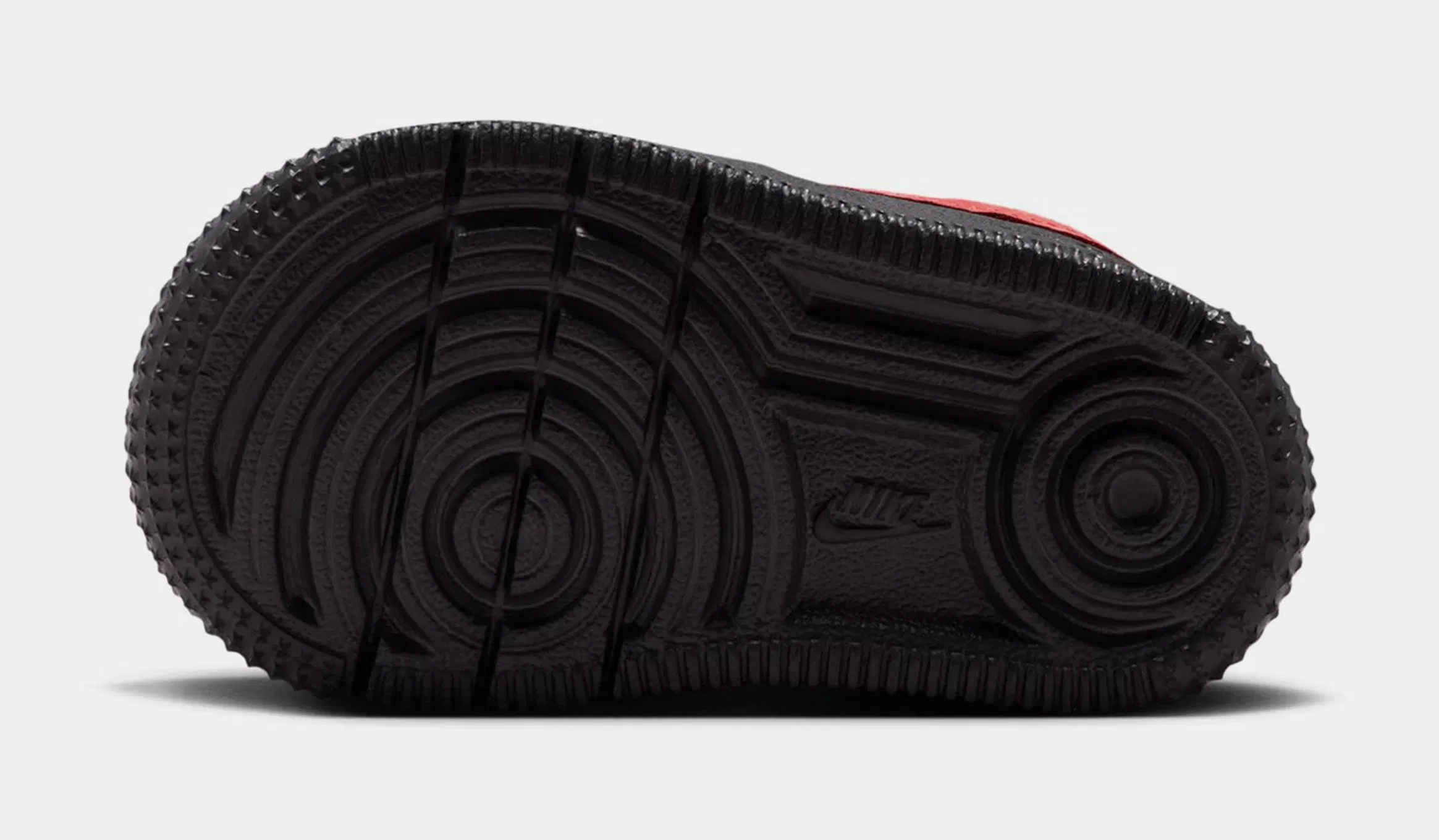 Nike Air Force 1 Low LV8 3 Infant Toddler Lifestyle Shoes (Black/Black/Black/University Red)