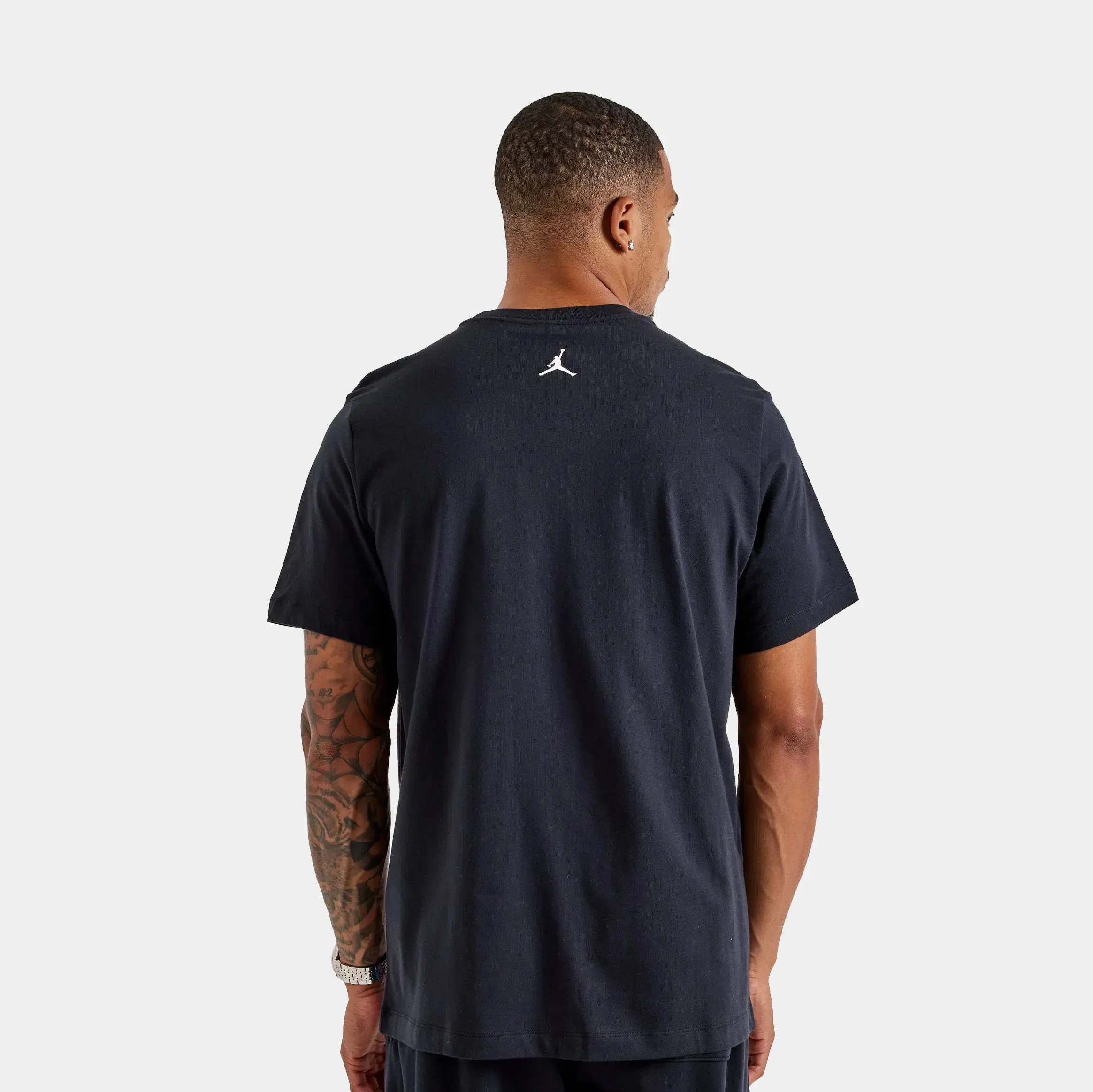 Air Jordan 23 Graphic Mens Short Sleeve Shirt (Black/White)