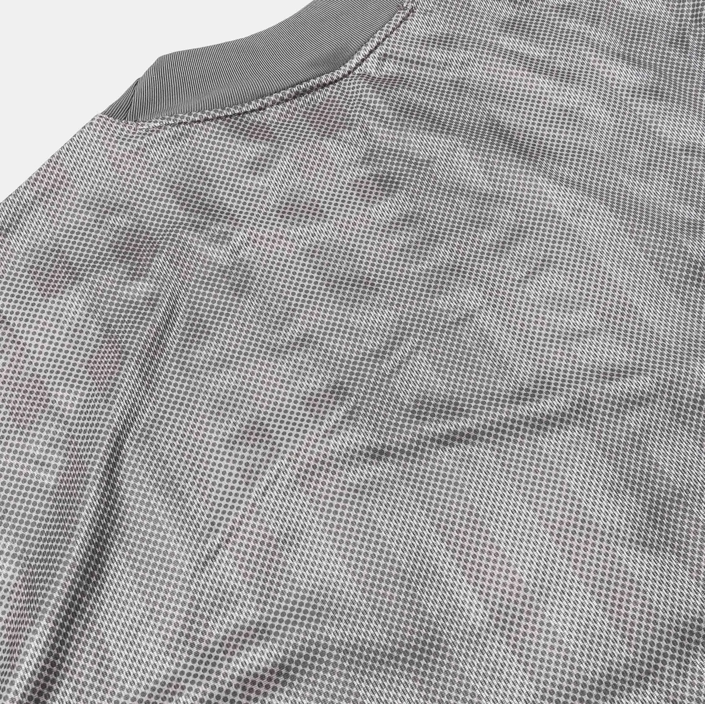 Nike Dri Fit Combine Performance Skeleton Long Sleeve Mens Jersey (College Grey/Flat Pewter/University Red)