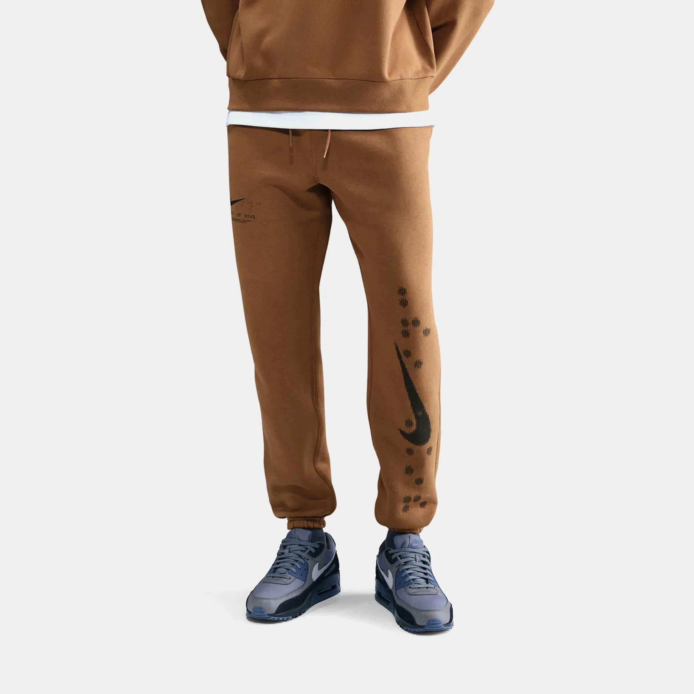 Nike NSW Club Cuffed Ski Mens Pants (Brown)