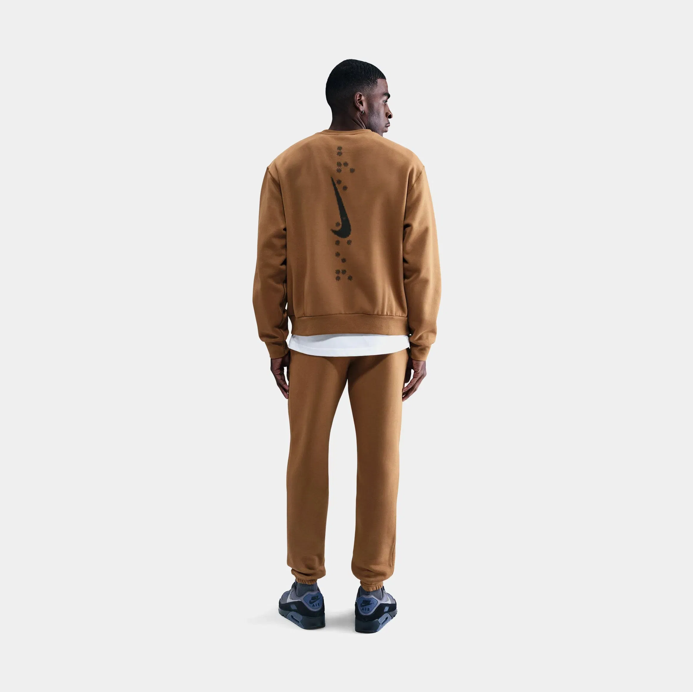 Nike NSW Club Cuffed Ski Mens Pants (Brown)