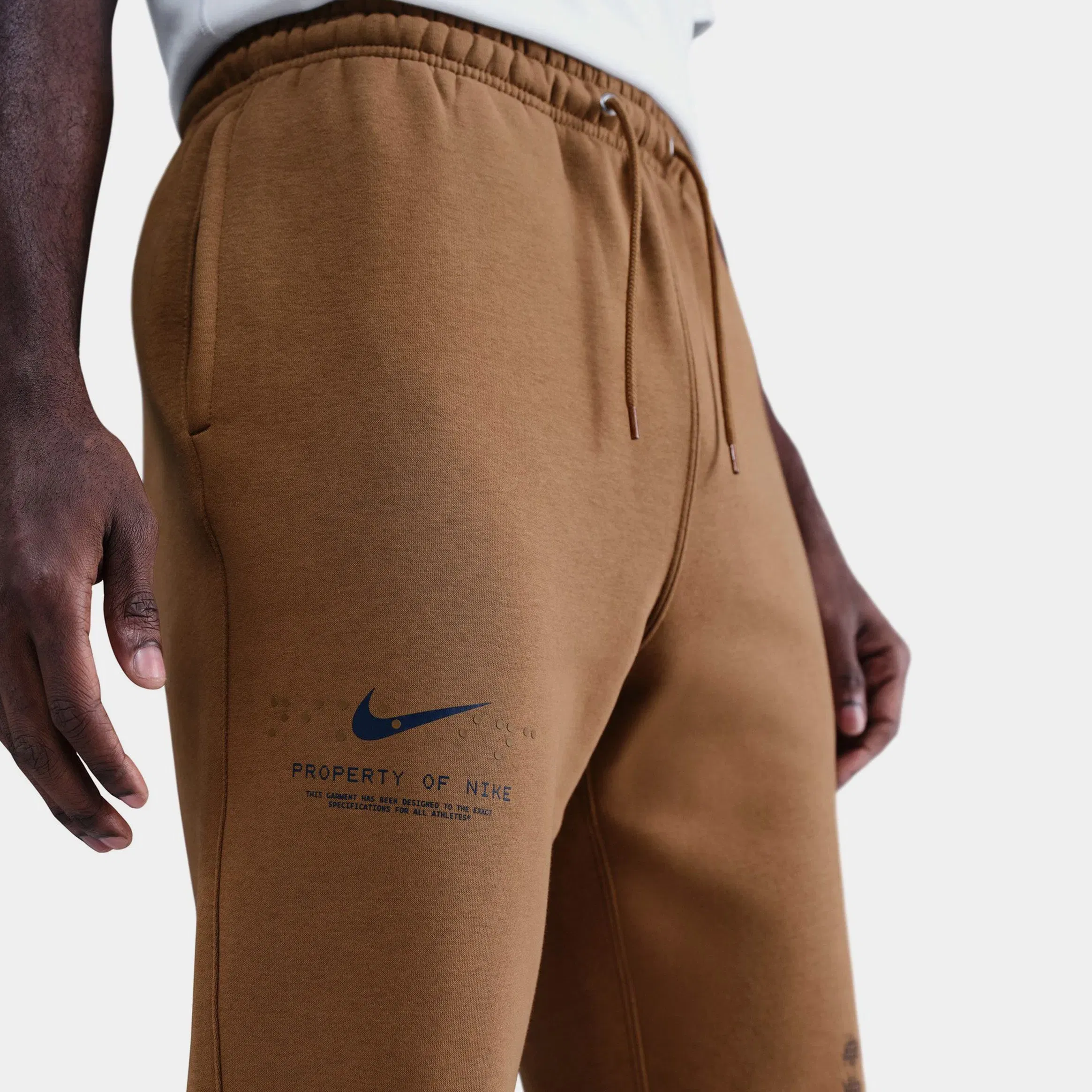 Nike NSW Club Cuffed Ski Mens Pants (Brown)
