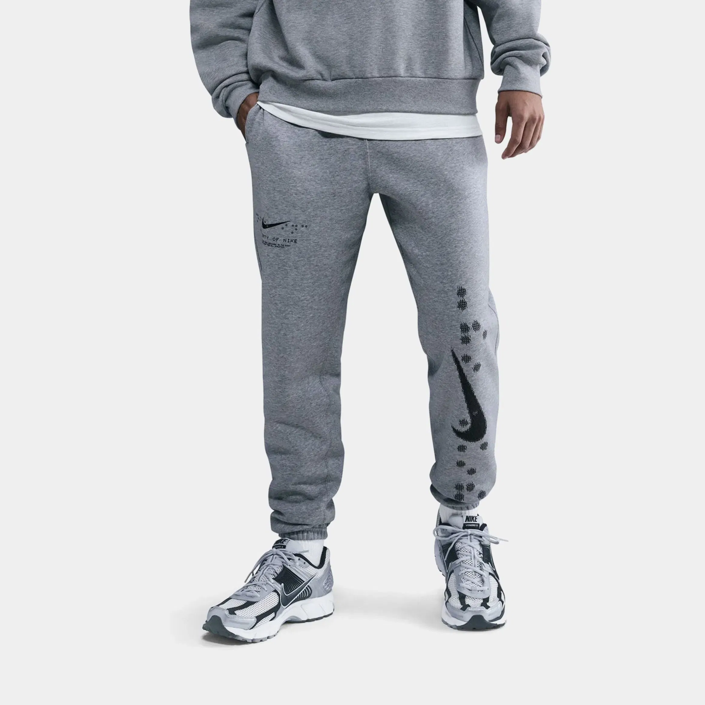 Nike NSW Club Cuffed Fleece Mens Pants (Dark Grey Heather)