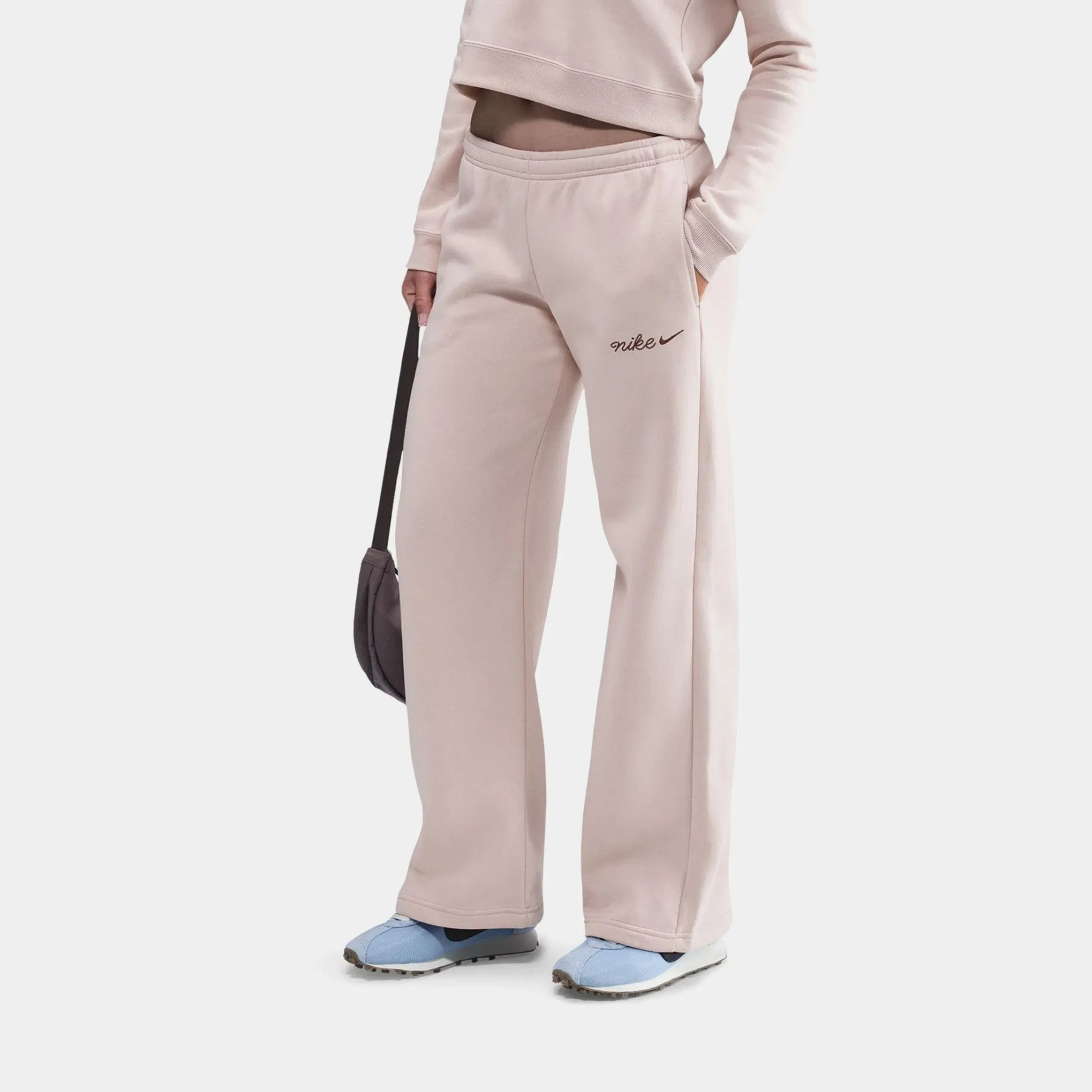 Nike NSW Phoenix Fleece Straight Leg Womens Sweatpants (Silt Red)