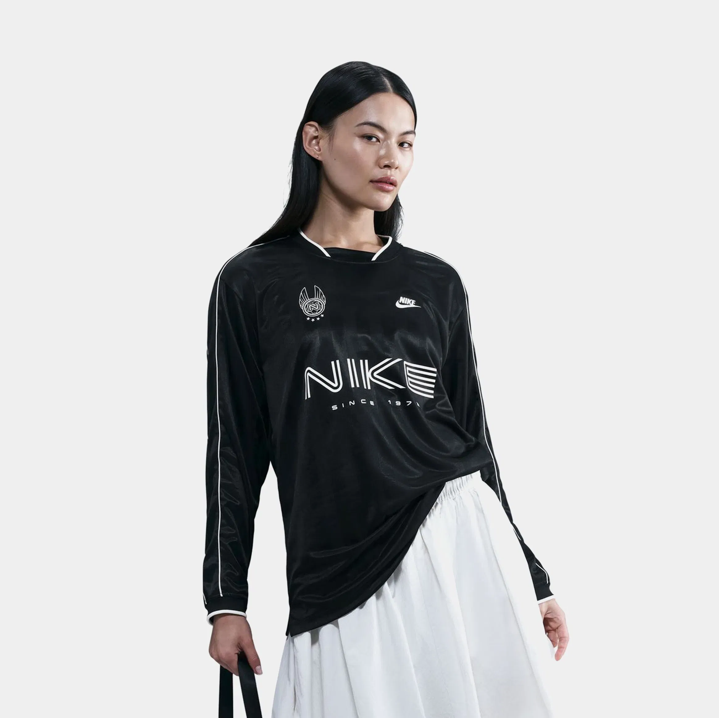 Nike NSW Since 1972 Long Sleeve Womens Jersey (Black/Grey)