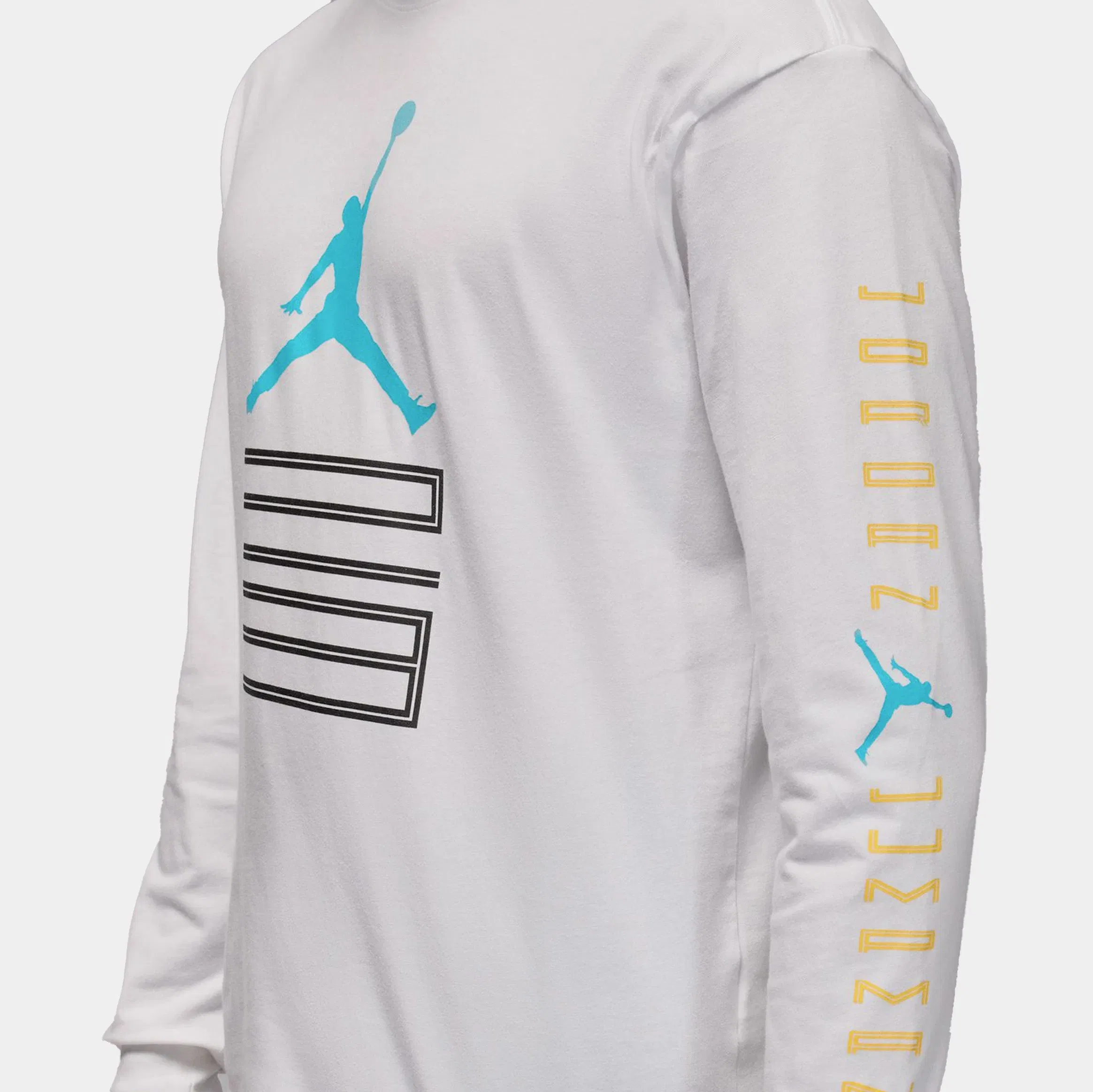 Air Jordan Brooklyn AJ11 Graphic Mens Long Sleeve Shirt (White)