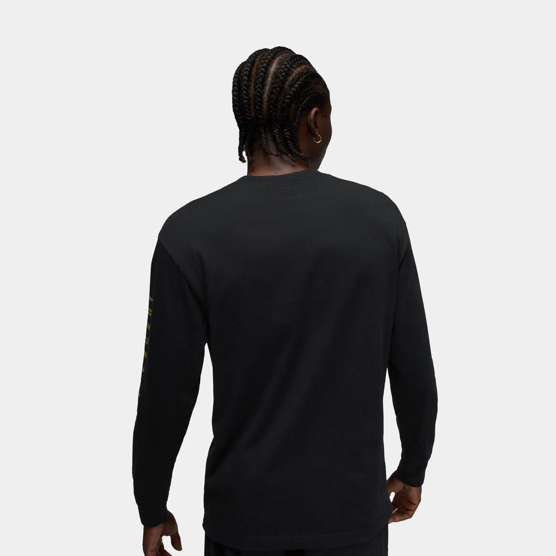 Air Jordan Brooklyn 23 AJ11 Mens Long Sleeve Shirt (Black/Blue)