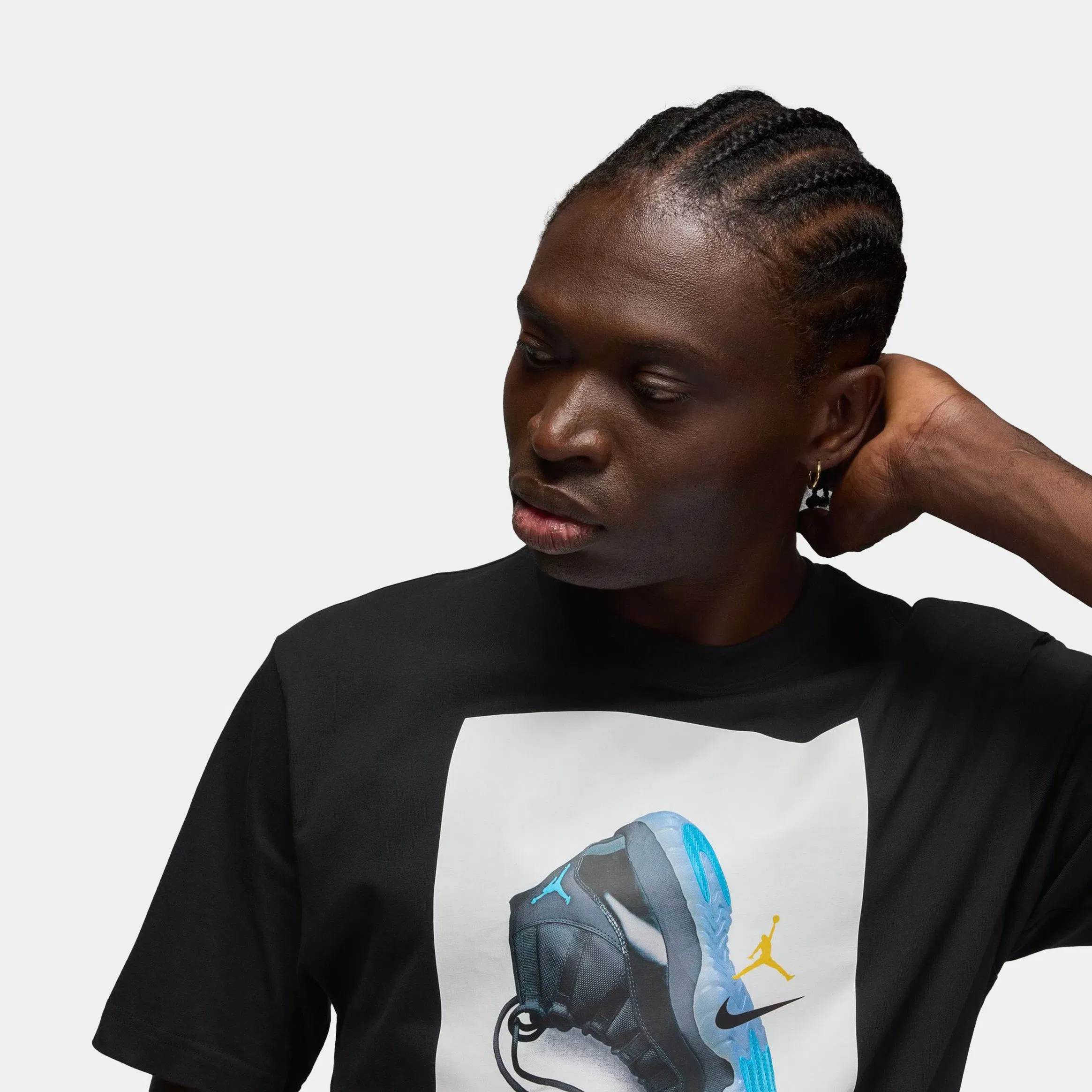 Air Jordan Brooklyn AJ11 Gamma Graphic Mens Short Sleeve Shirt (Black)