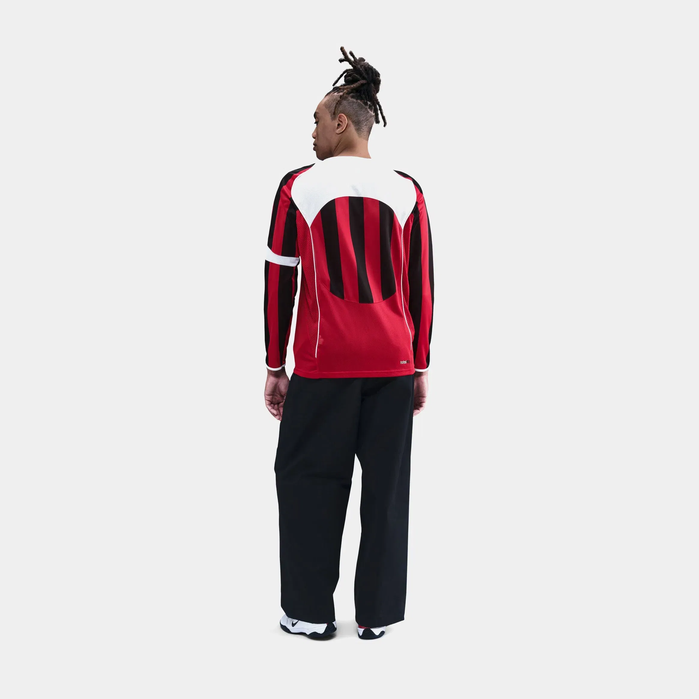 Nike Total 90 Dri Fit Long Sleeve Mens Jersey (Gym Red/White/White/White)