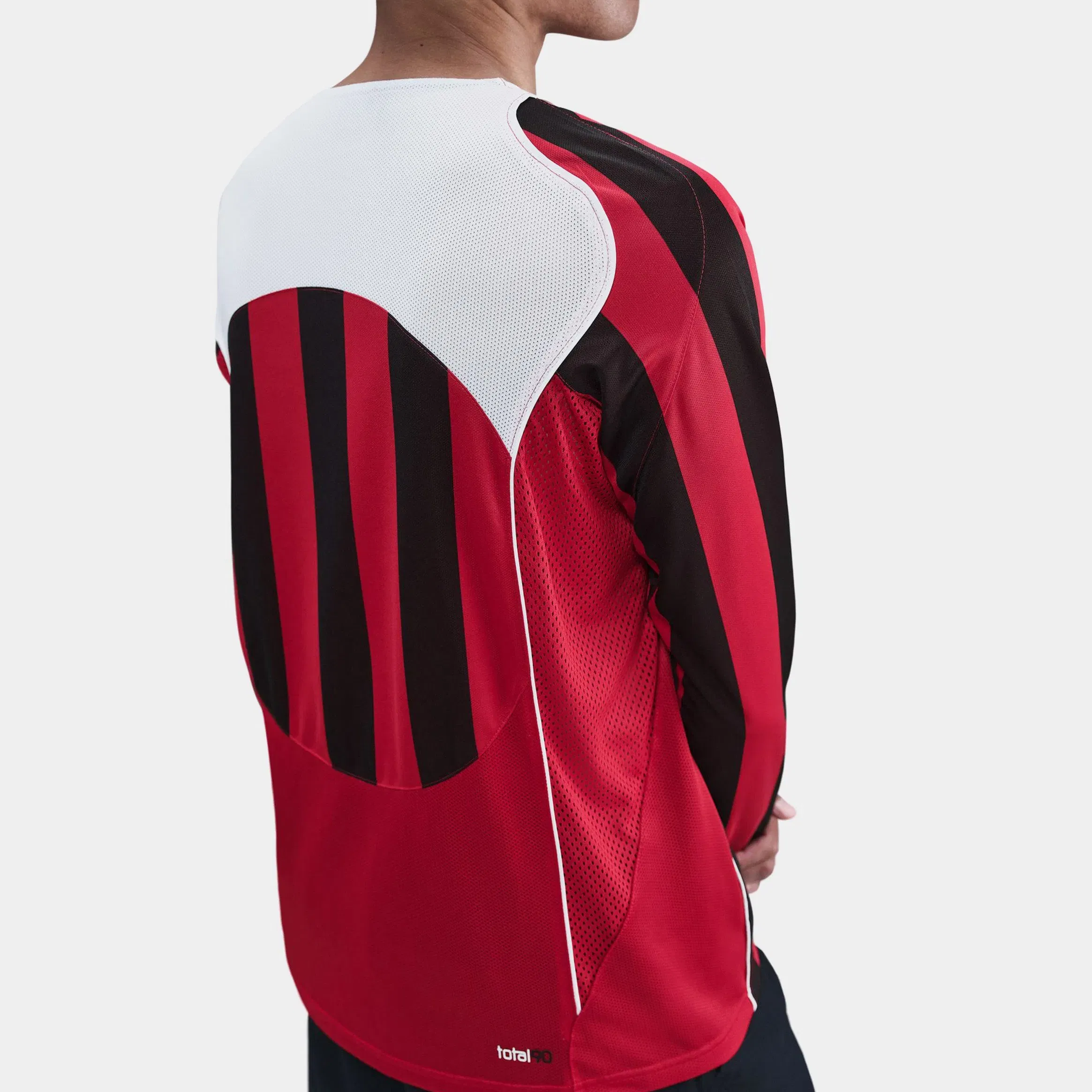 Nike Total 90 Dri Fit Long Sleeve Mens Jersey (Gym Red/White/White/White)