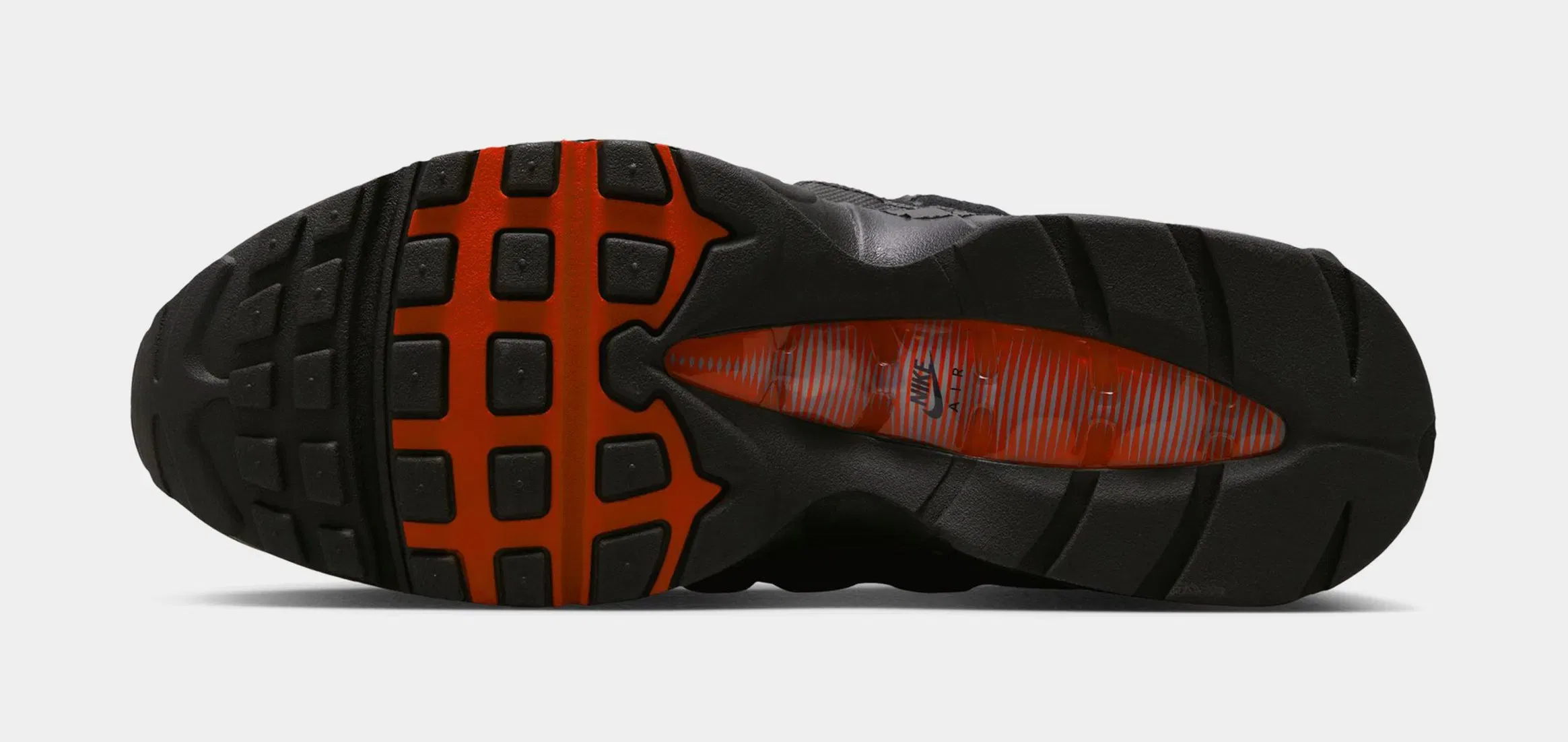 Nike Air Max 95 Big Bubble Mens Running Shoes (Black/Smoke Grey/Univertsity Red/White)