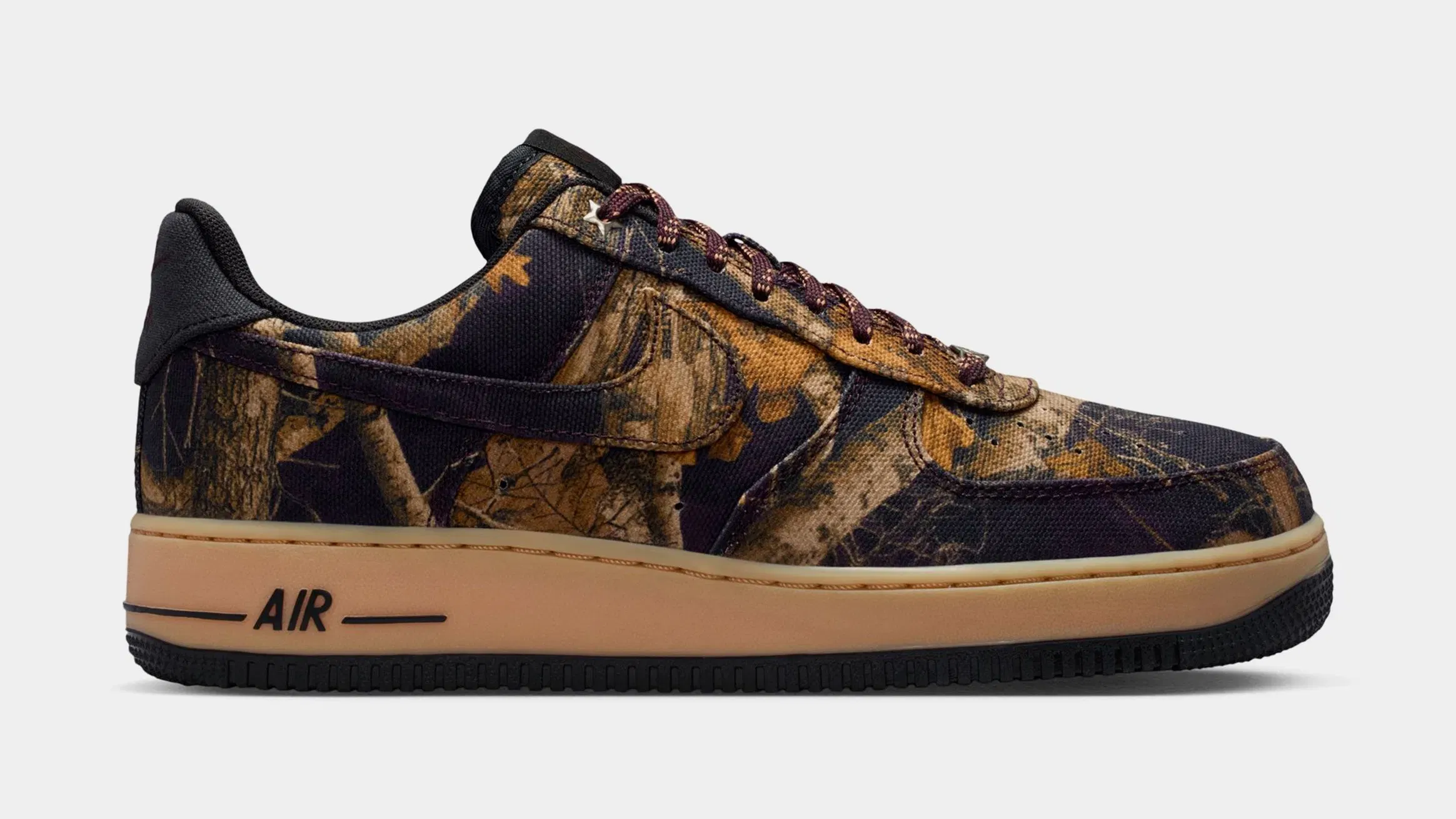 Nike RealTree x Air Force 1 Camo Mens Lifestyle Shoes (Multi-Color/Gum Yellow/Multi-Color)