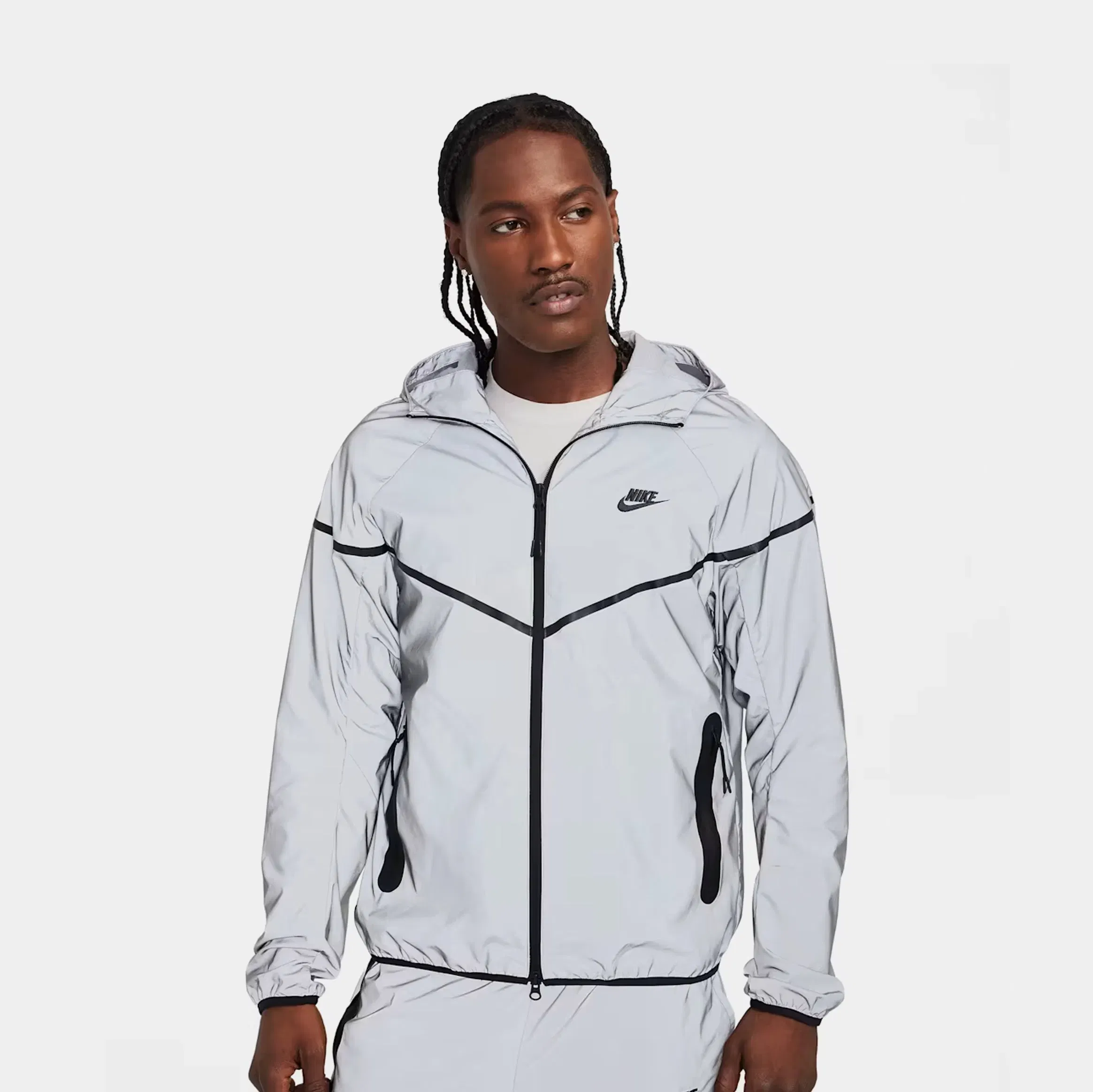 Nike Tech Woven Reflective Mens Jacket (Reflect Silver/Black)