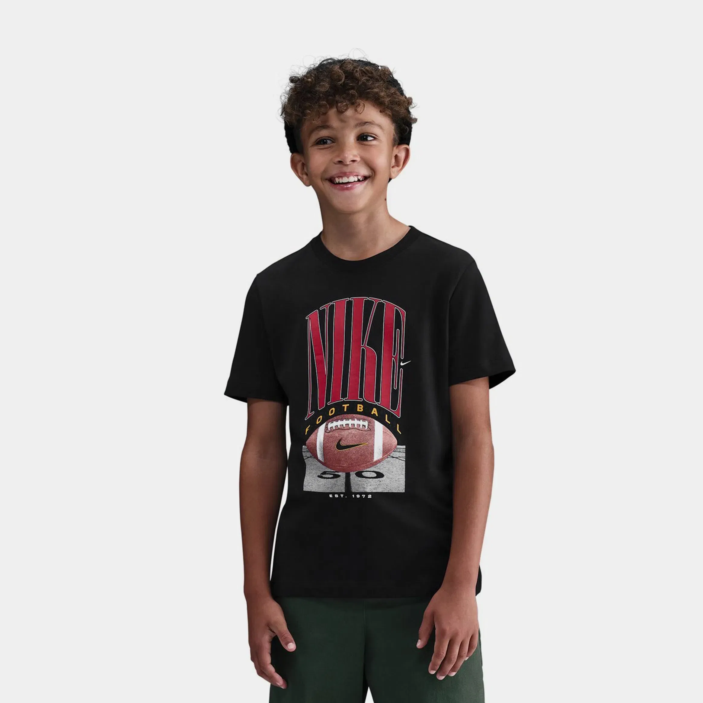 Nike NSW Football Grade School Short Sleeve Shirt (Black)