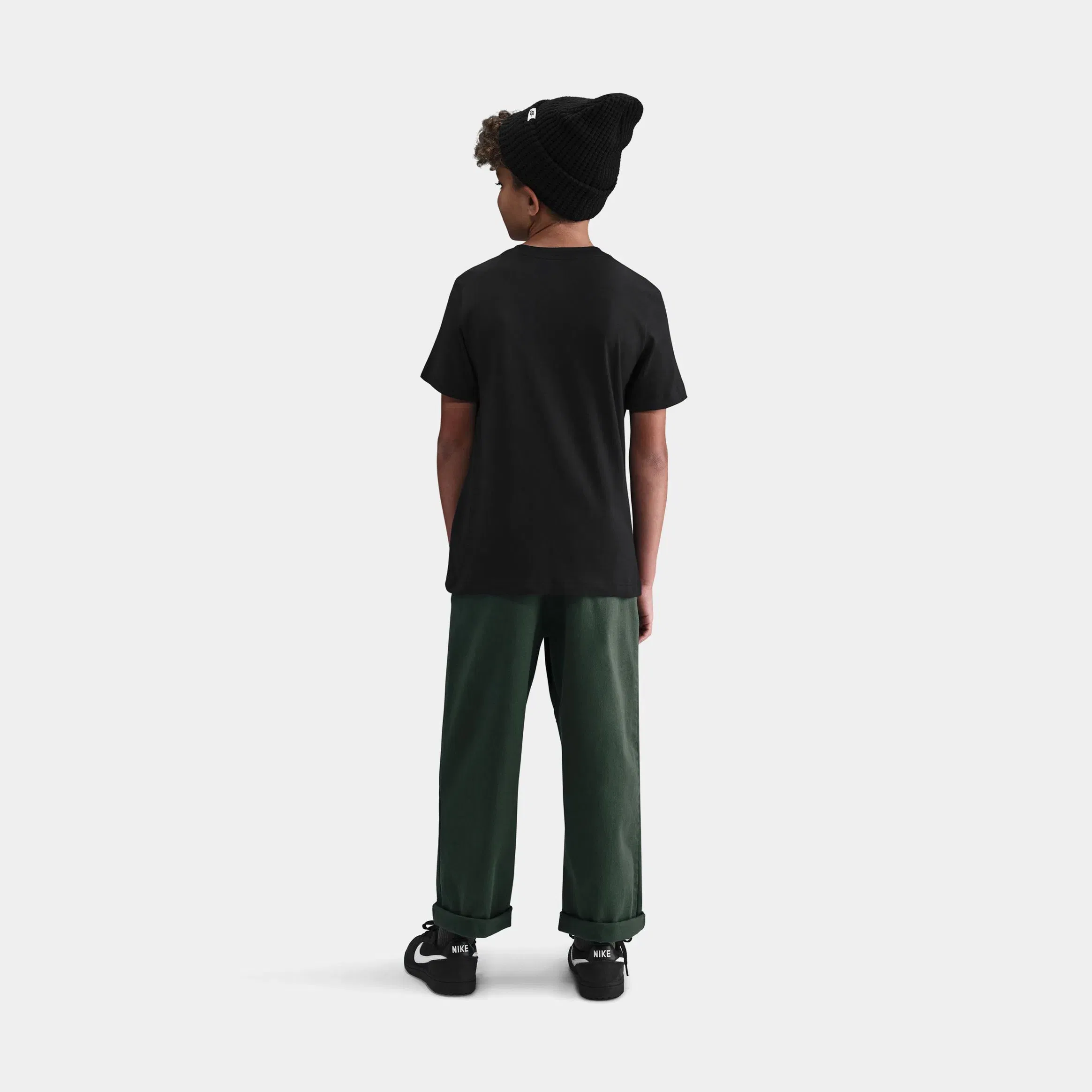 Nike NSW Football Grade School Short Sleeve Shirt (Black)