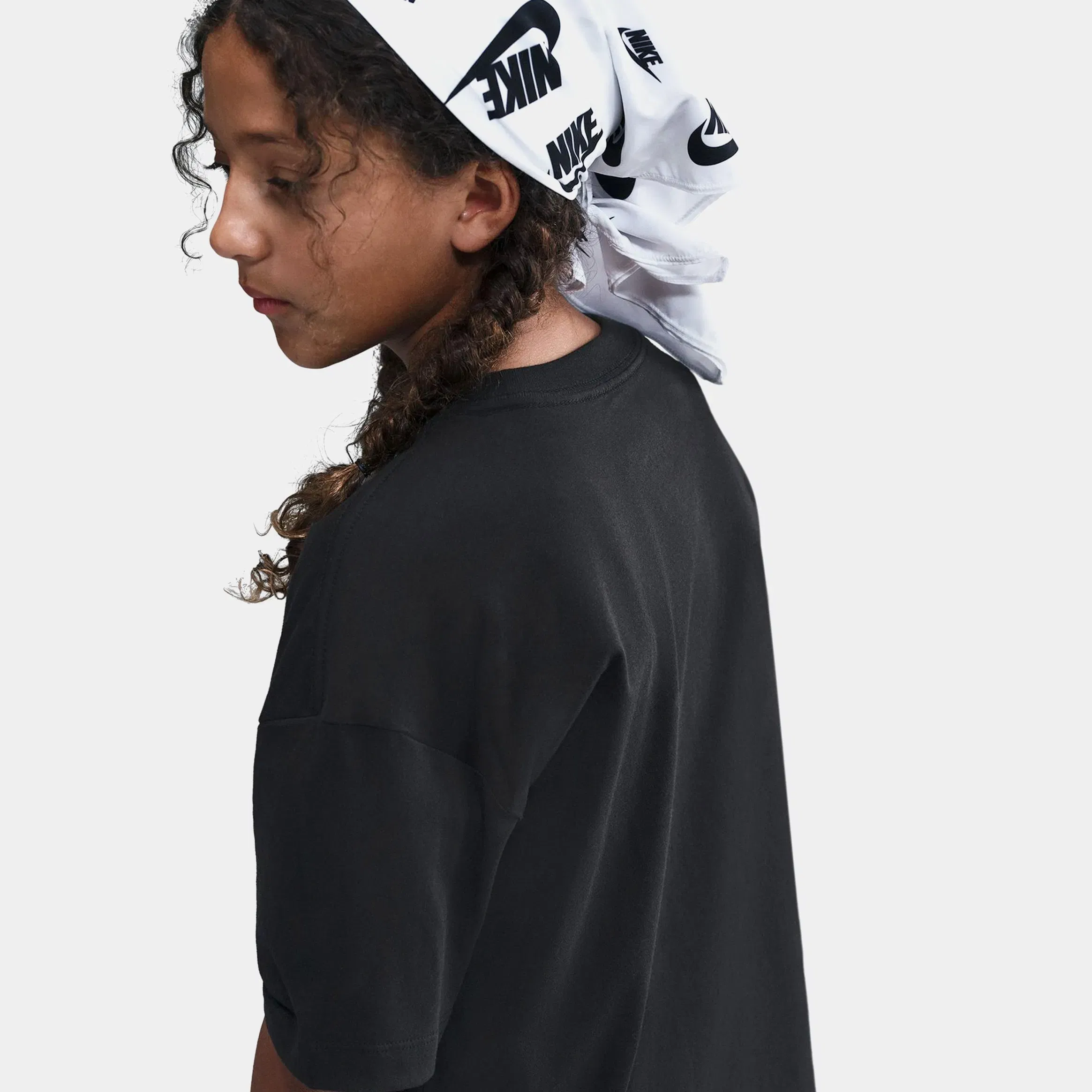 Nike NSW Butterfly Graphic Grade School Short Sleeve Shirt (Black/Pink)