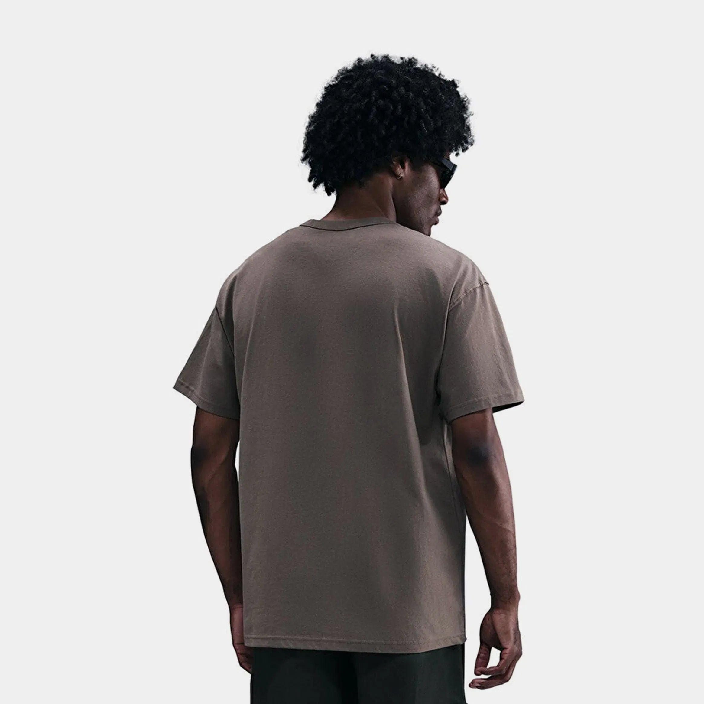 Nike NSW Premium Essentials Mens Short Sleeve Shirt (Grey/Black)