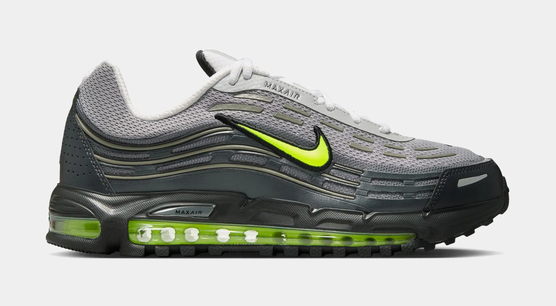 Nike Air Max TL 2.5 Neon Mens Running Shoes (Pearl Grey/Anthracite/Light Graphite/Neon Yellow)