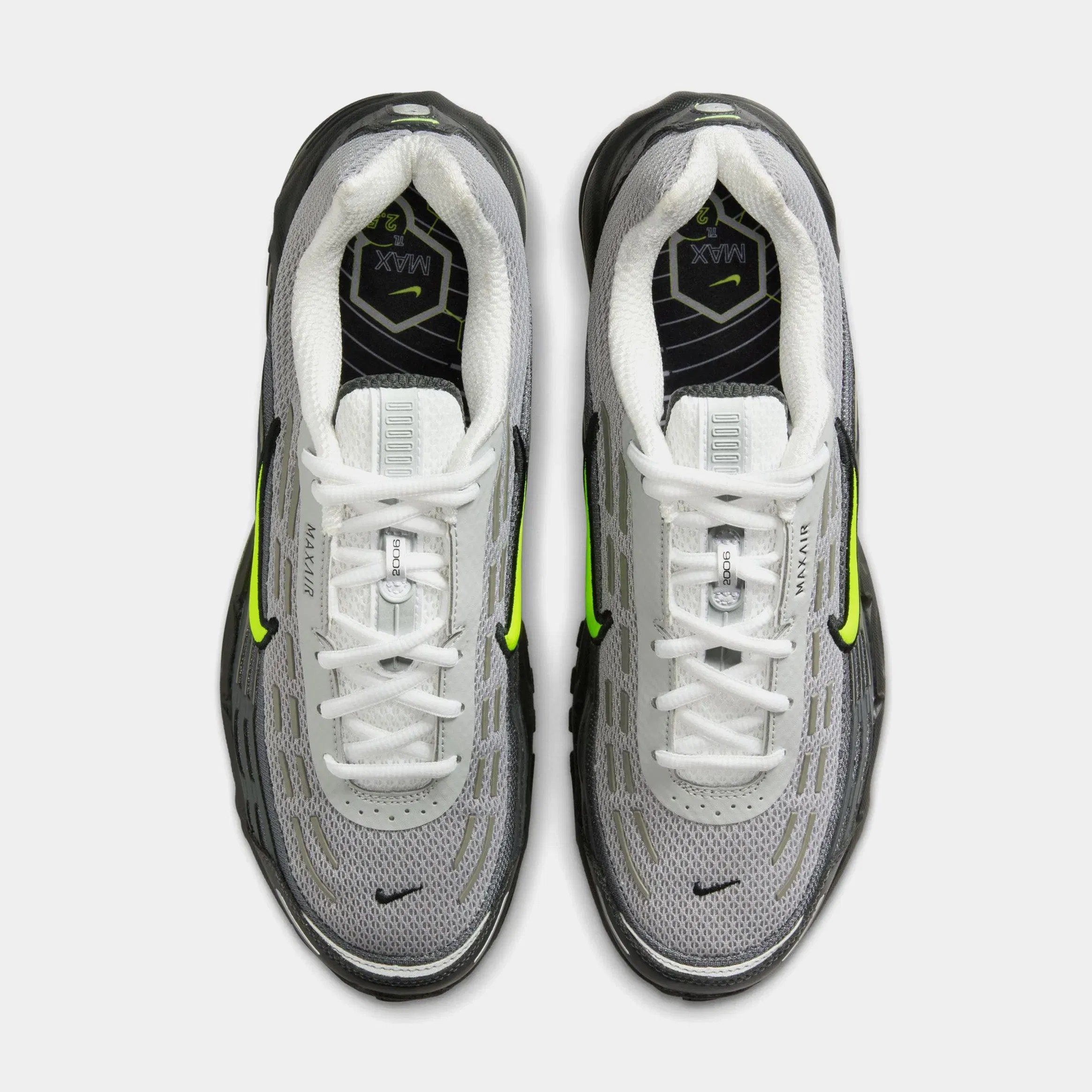 Nike Air Max TL 2.5 Neon Mens Running Shoes (Pearl Grey/Anthracite/Light Graphite/Neon Yellow)