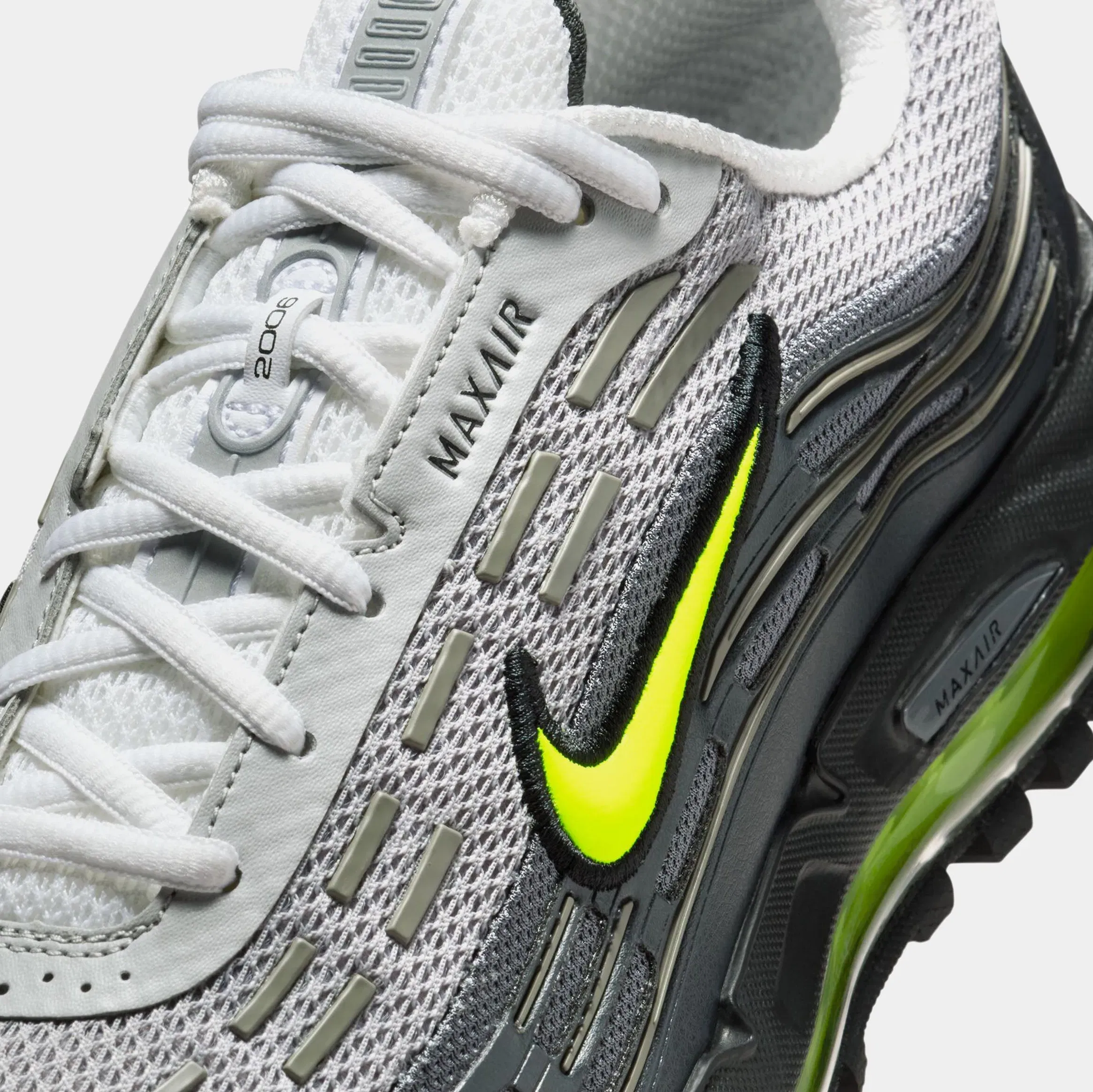 Nike Air Max TL 2.5 Neon Mens Running Shoes (Pearl Grey/Anthracite/Light Graphite/Neon Yellow)