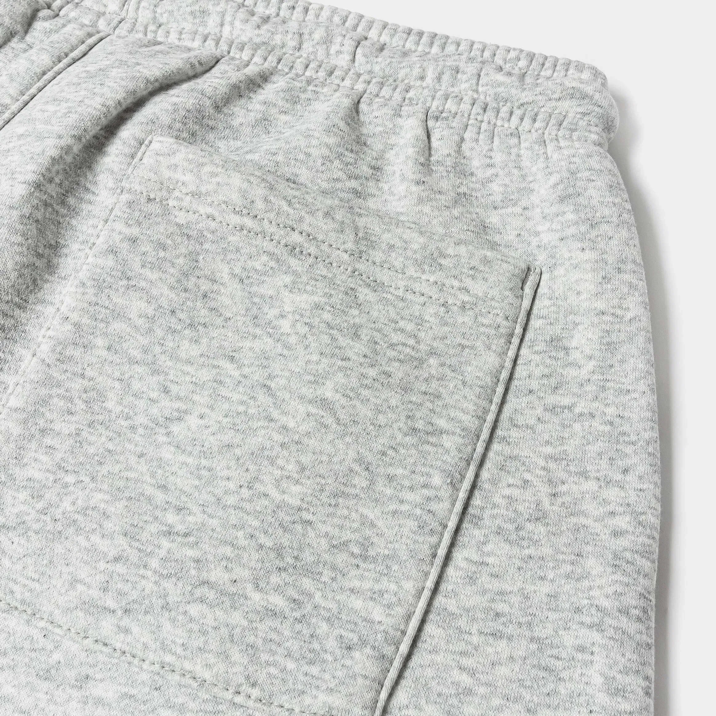 Air Jordan Brooklyn Fleece Oversized Open Hem Mens Sweatpants (Grey Heather/White)
