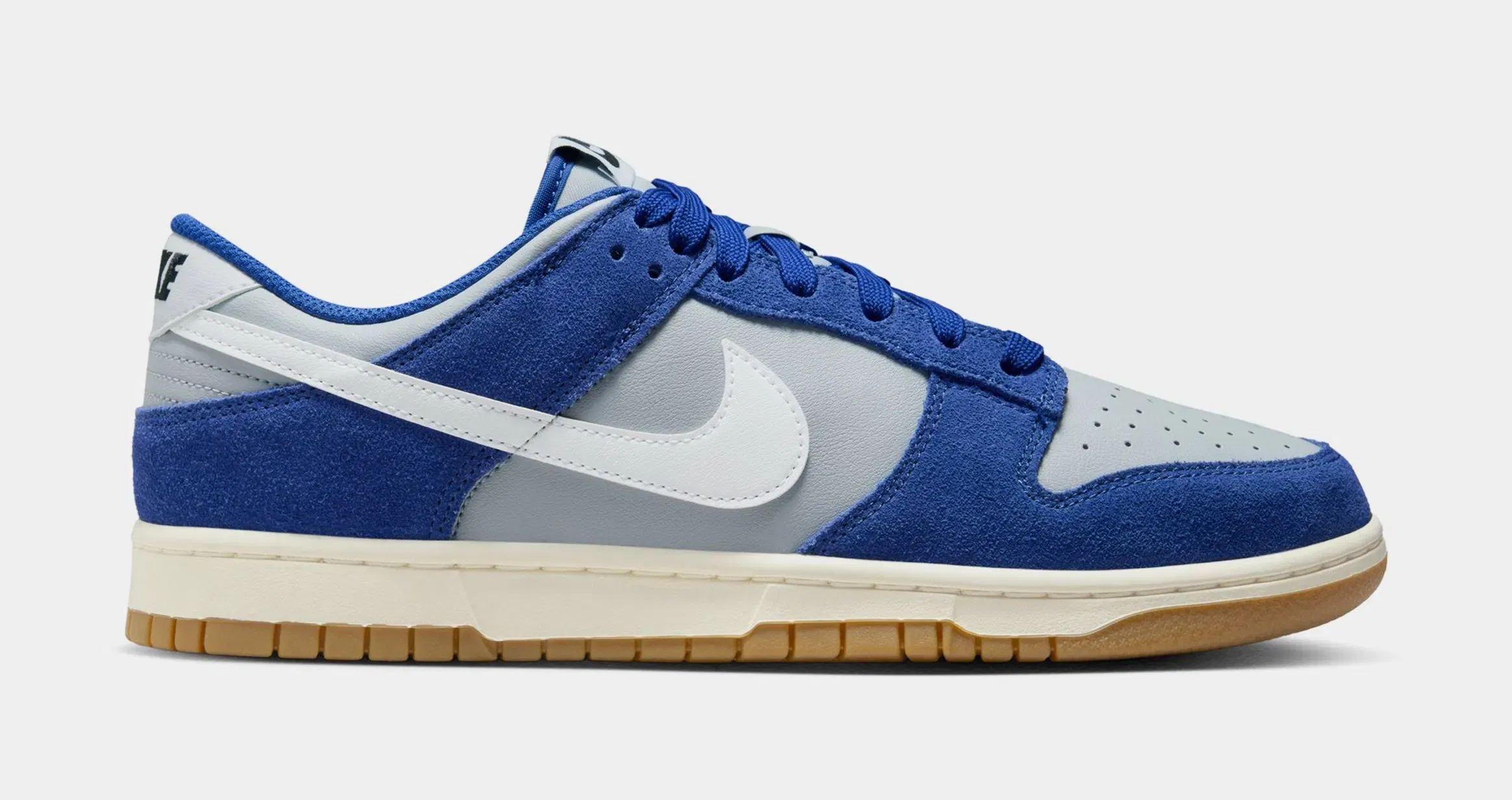Nike Dunk Low Mens Lifestyle Shoes (Wolf Grey/White/Deep Royal Blue/Sail)