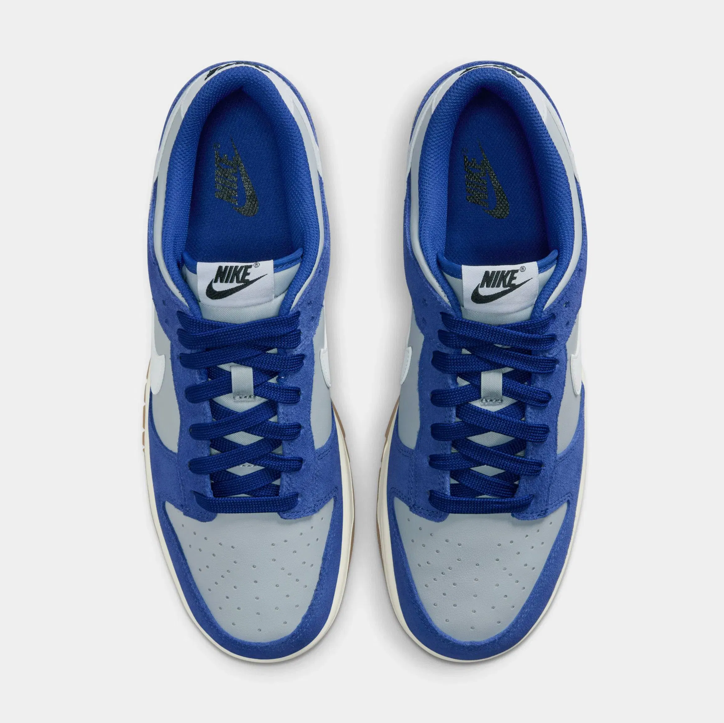 Nike Dunk Low Mens Lifestyle Shoes (Wolf Grey/White/Deep Royal Blue/Sail)