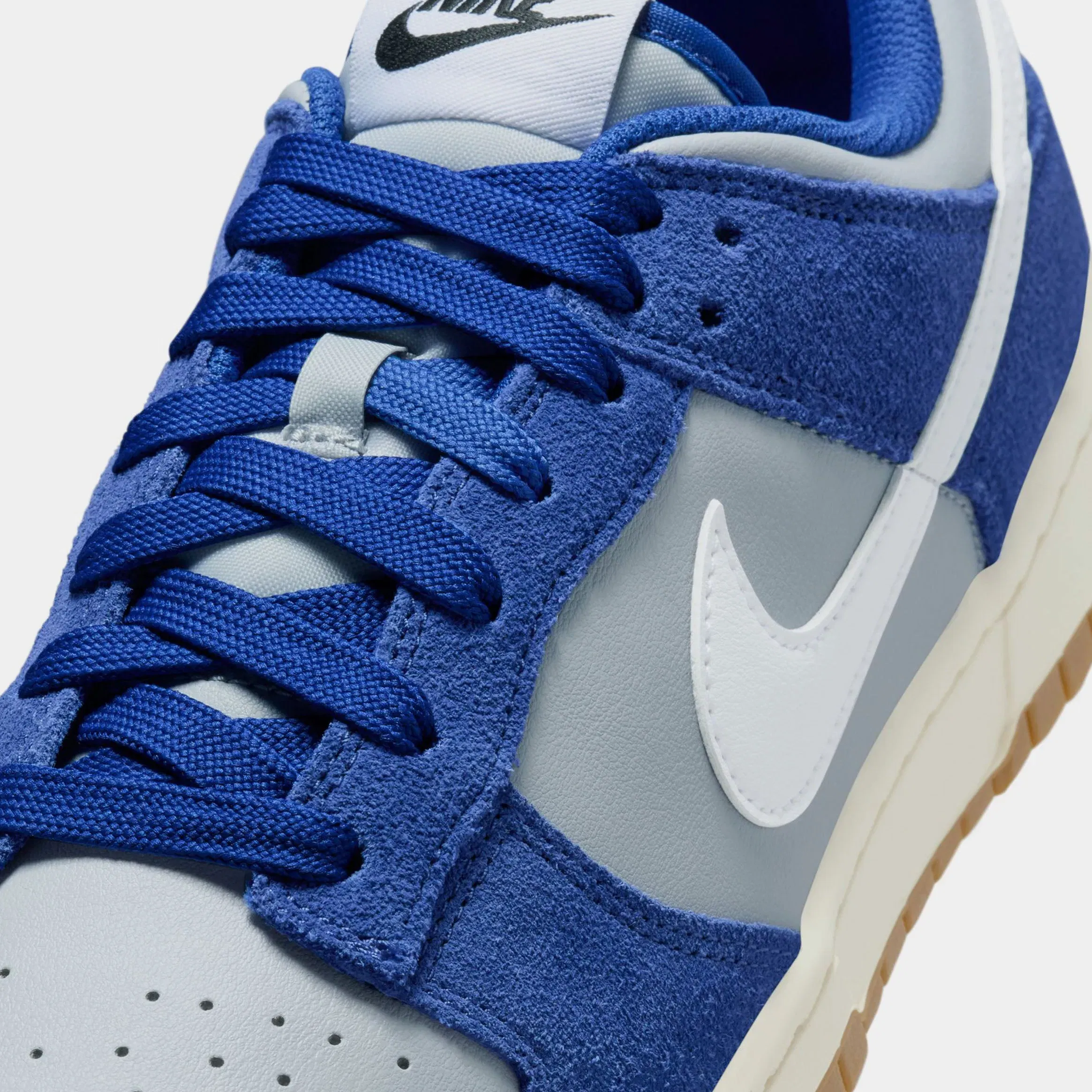 Nike Dunk Low Mens Lifestyle Shoes (Wolf Grey/White/Deep Royal Blue/Sail)