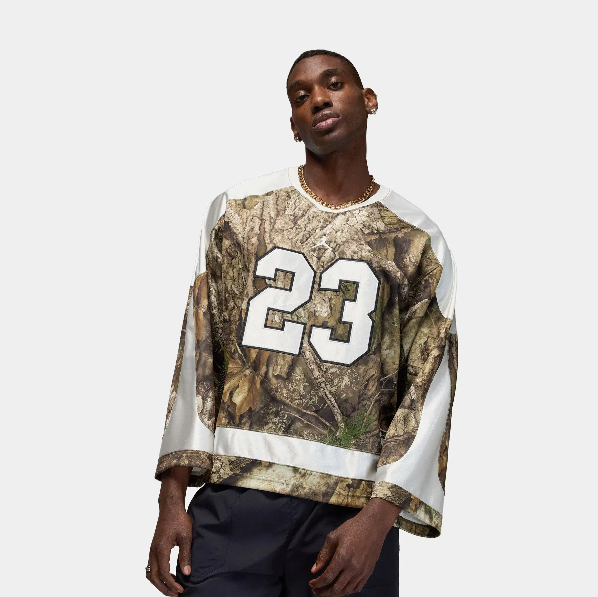 Air Jordan Brooklyn Realtree Hockey Mens Jersey (Medium Olive/Sail/Sail)