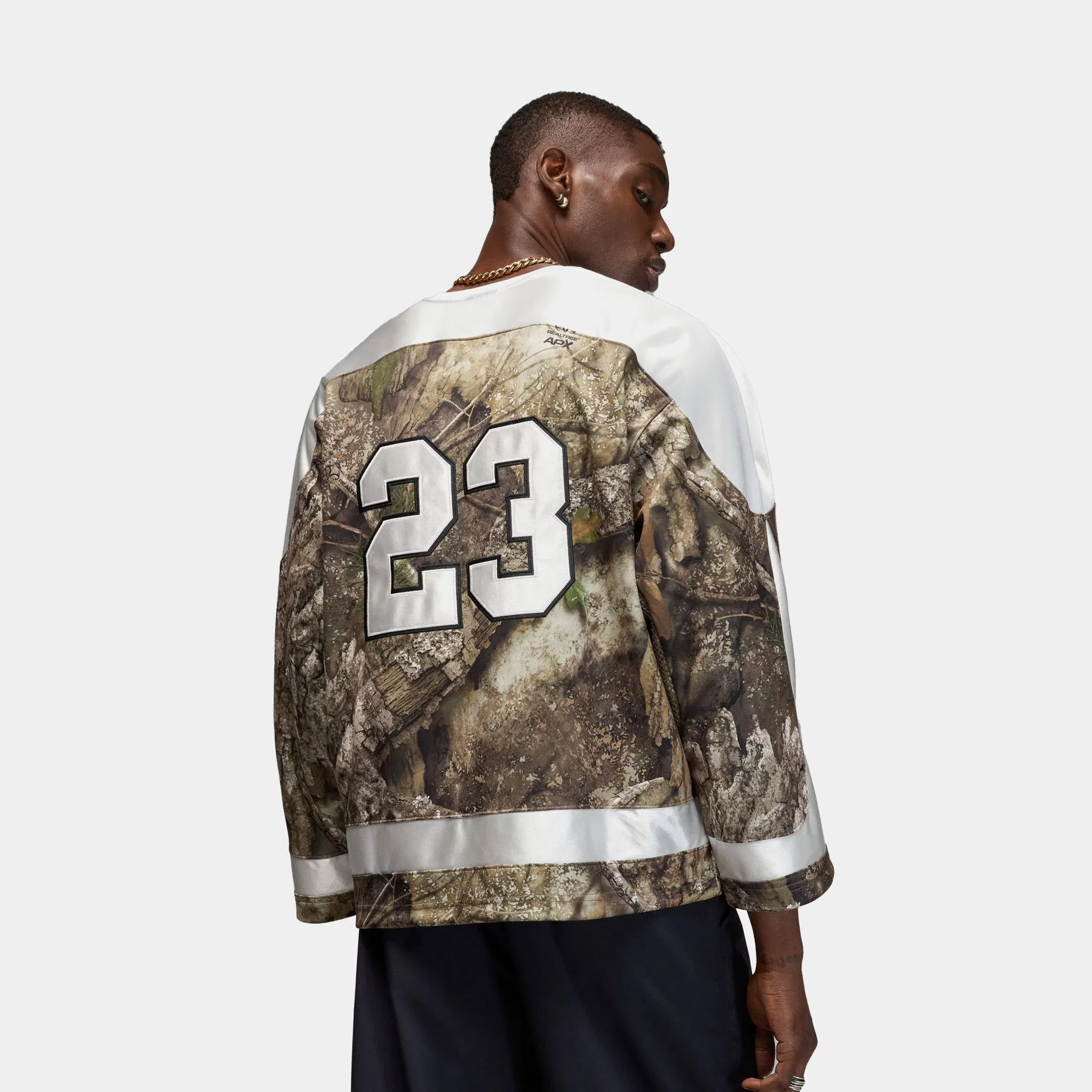 Air Jordan Brooklyn Realtree Hockey Mens Jersey (Medium Olive/Sail/Sail)