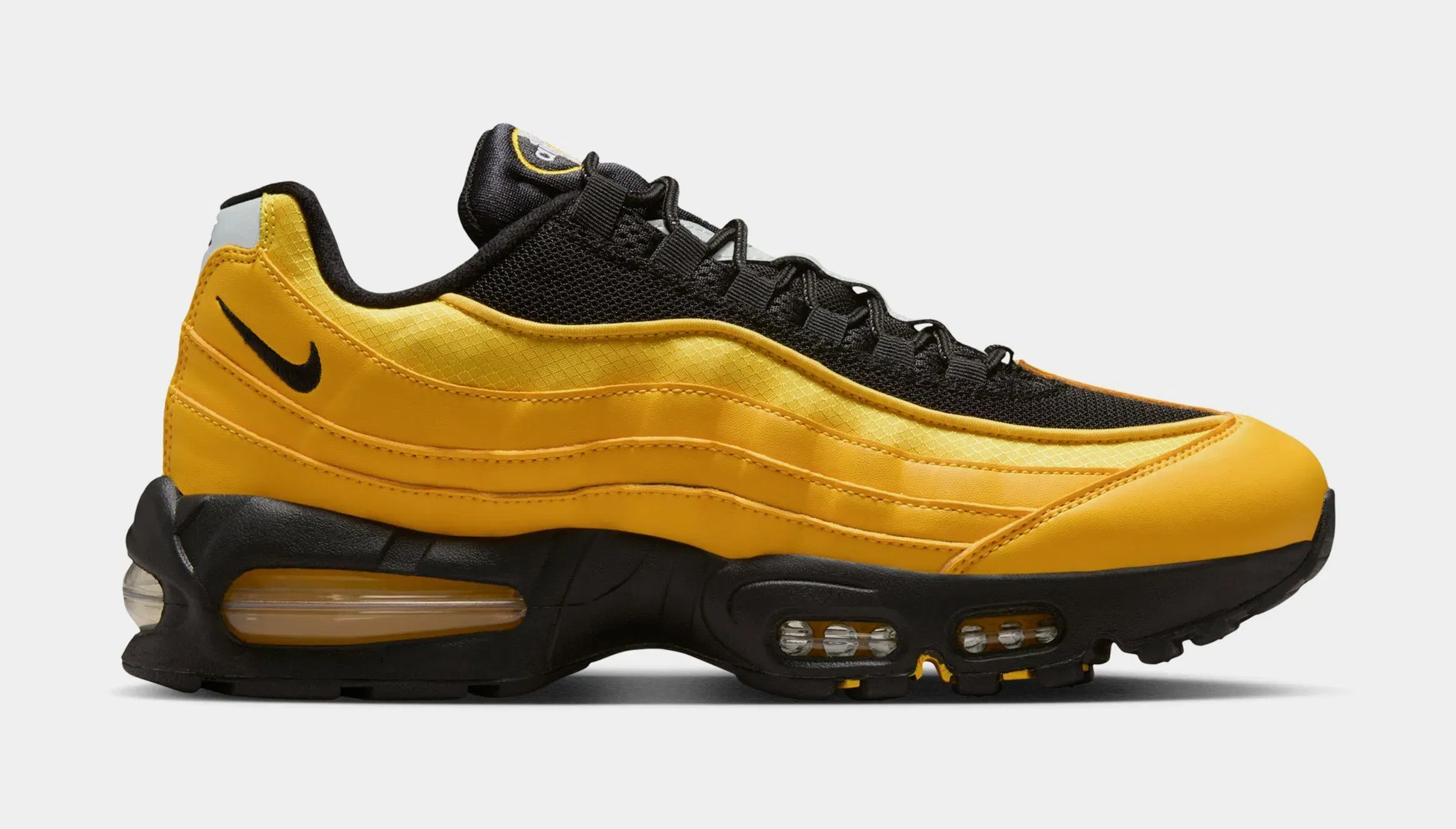Nike Air Max 95 OG Big Bubble Mens Running Shoes (Varsity Maize/Metasllic Silver/Black)