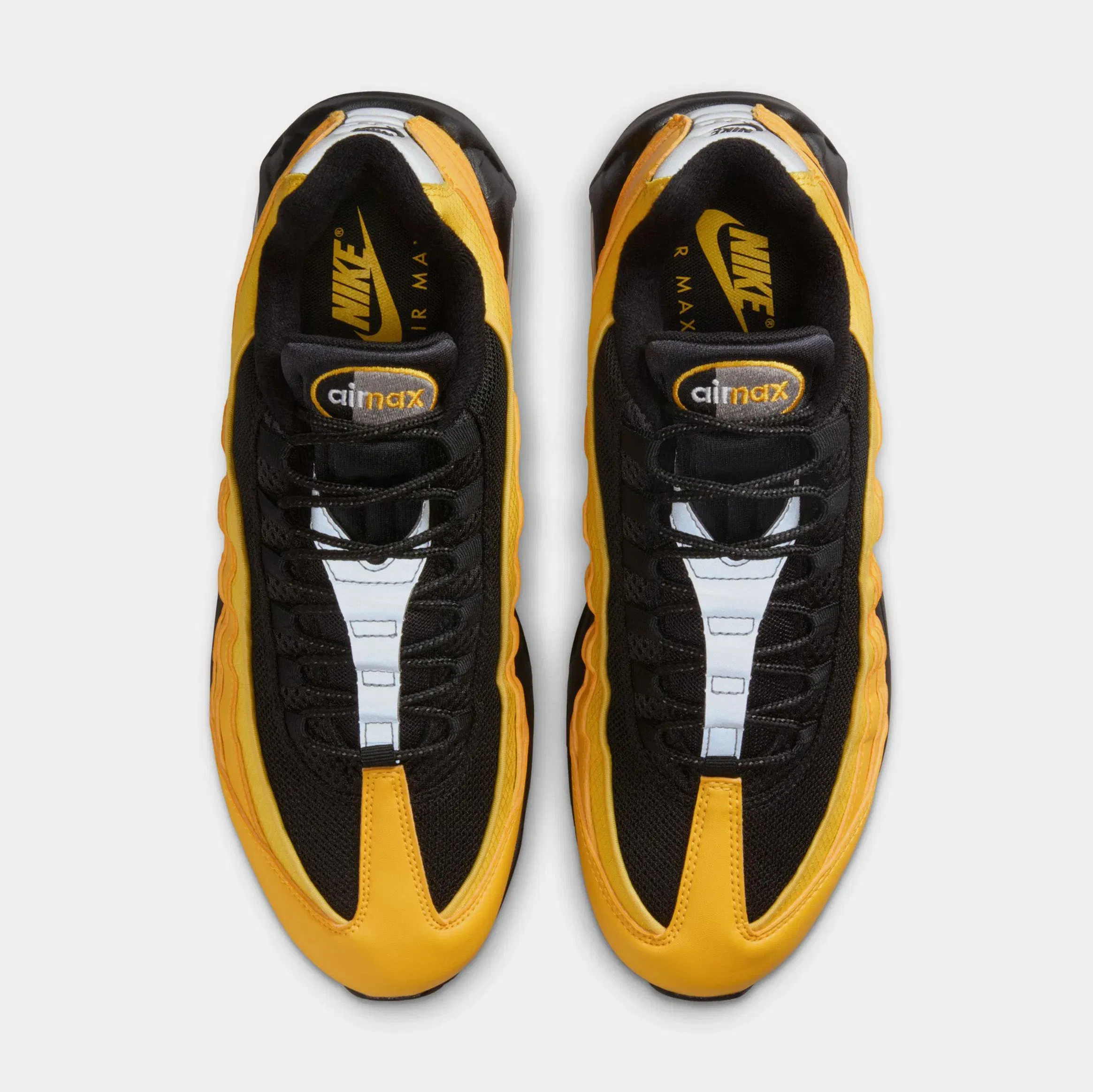 Nike Air Max 95 OG Big Bubble Mens Running Shoes (Varsity Maize/Metasllic Silver/Black)
