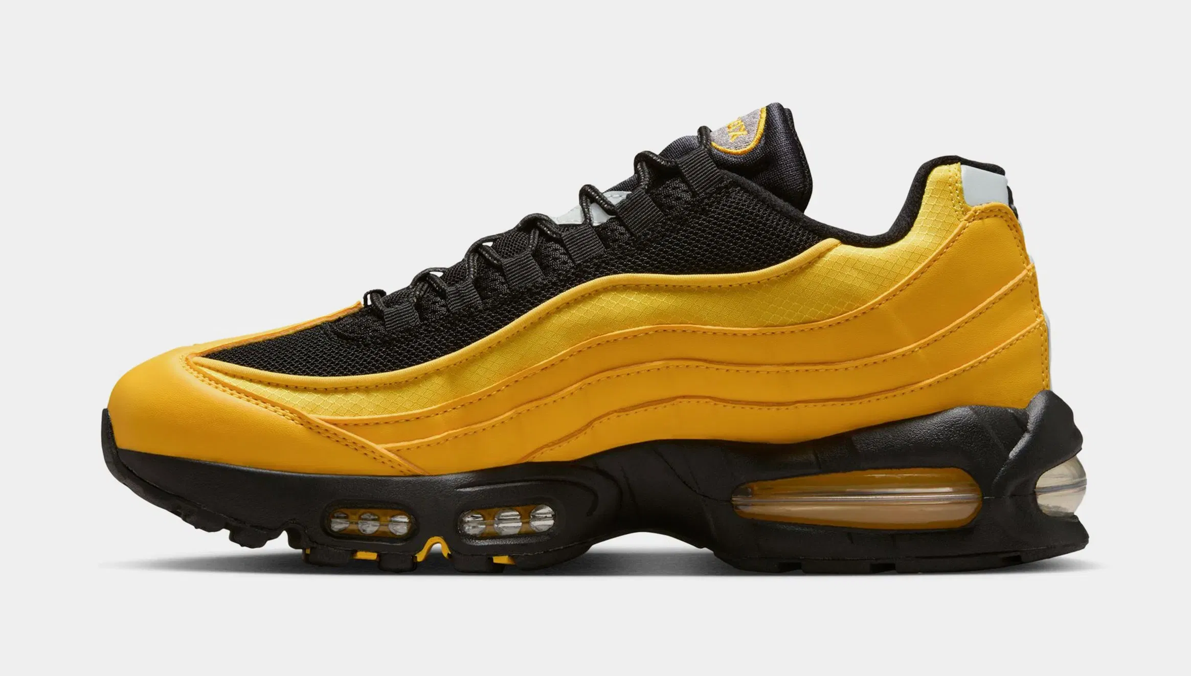 Nike Air Max 95 OG Big Bubble Mens Running Shoes (Varsity Maize/Metasllic Silver/Black)