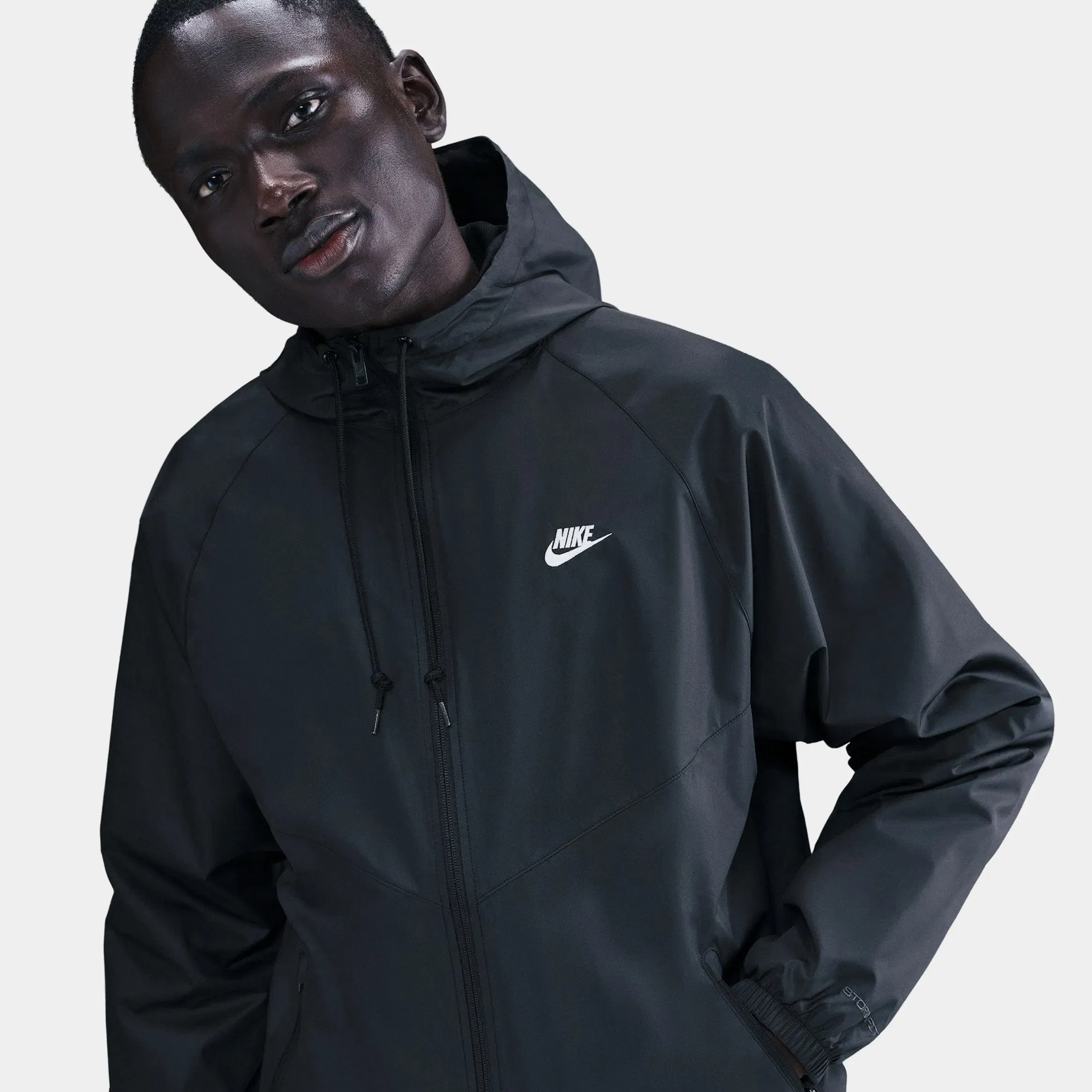 Nike Windrunner Lined Mens Jacket (Black/White)