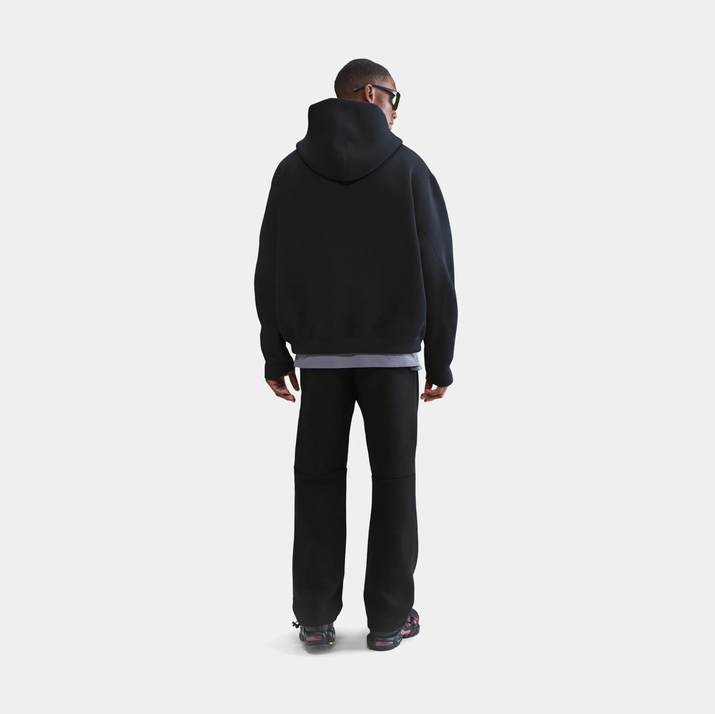 Nike Tech Fleece Oversized Mens Hoodie (Black/Black)