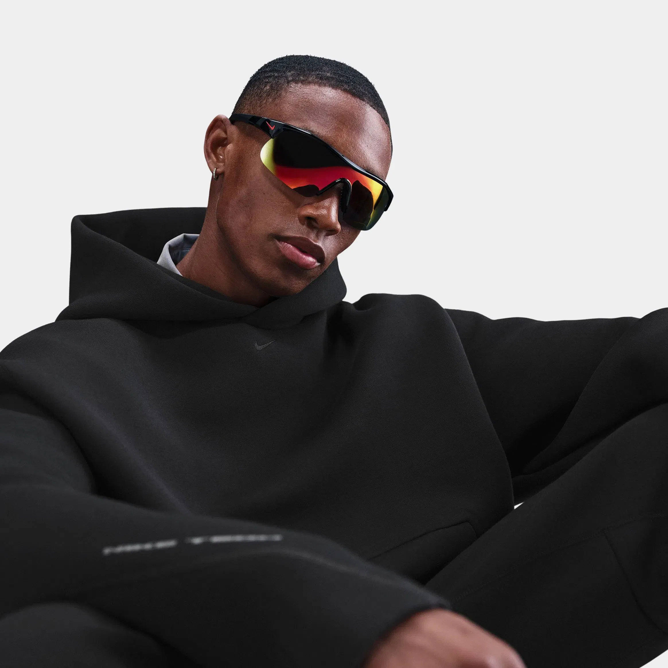 Nike Tech Fleece Oversized Mens Hoodie (Black/Black)