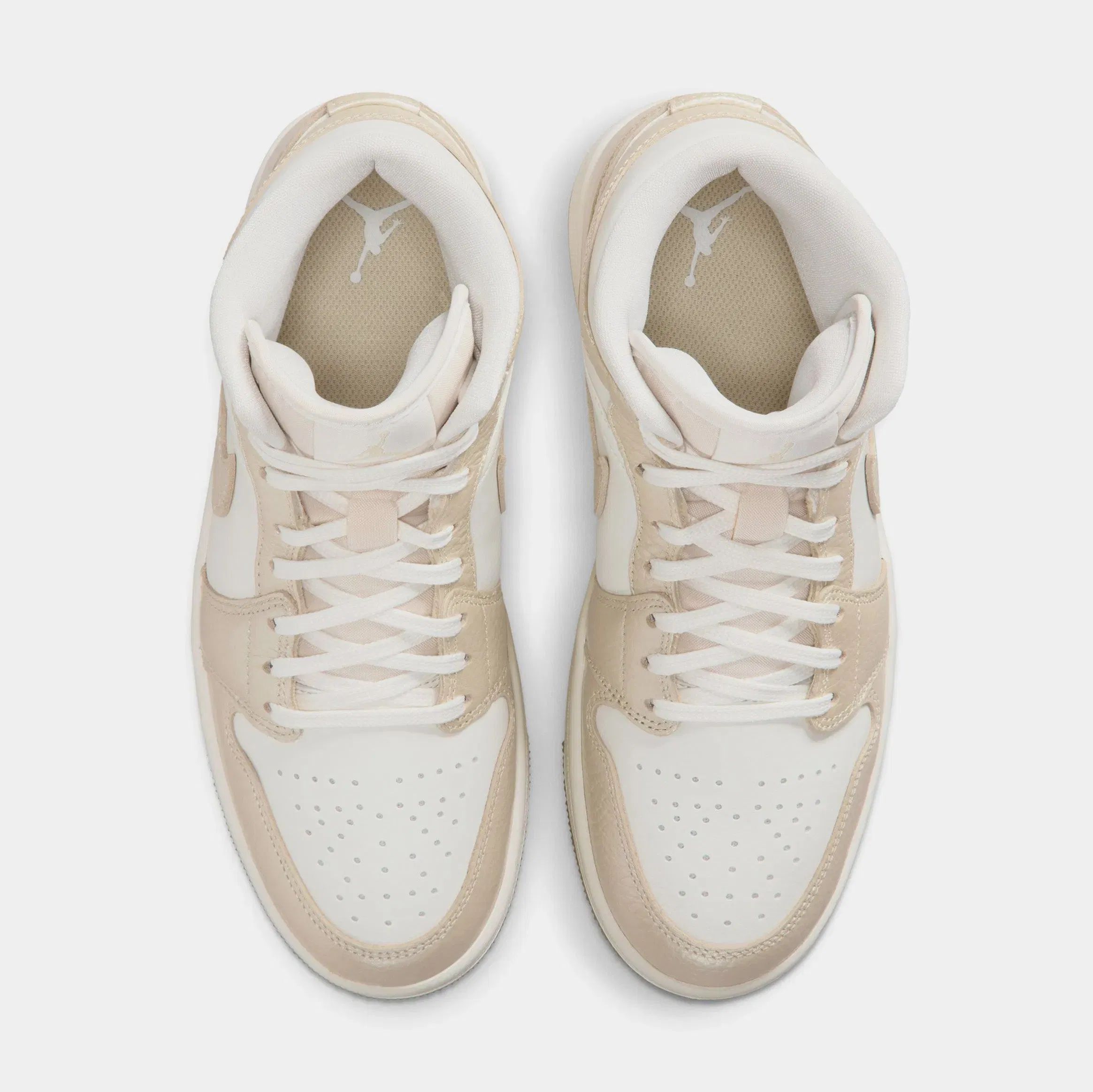 Air Jordan 1 Mid SE Womens Lifestyle Shoes (Sail/Pale Ivory/Team Gold)