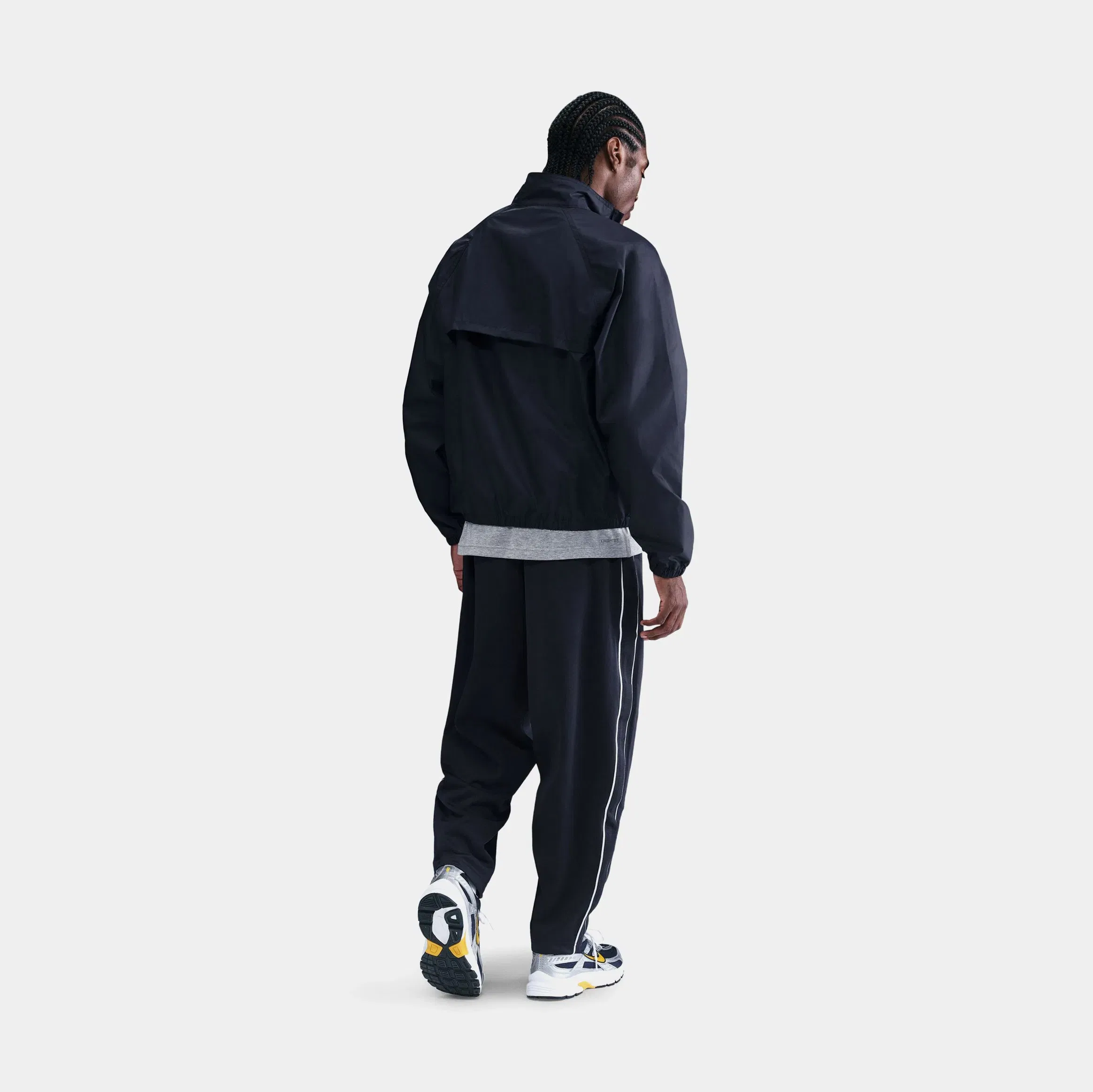 Nike NSW Club Oversized Knit Track Mens Pants (Obsidian/White/White)