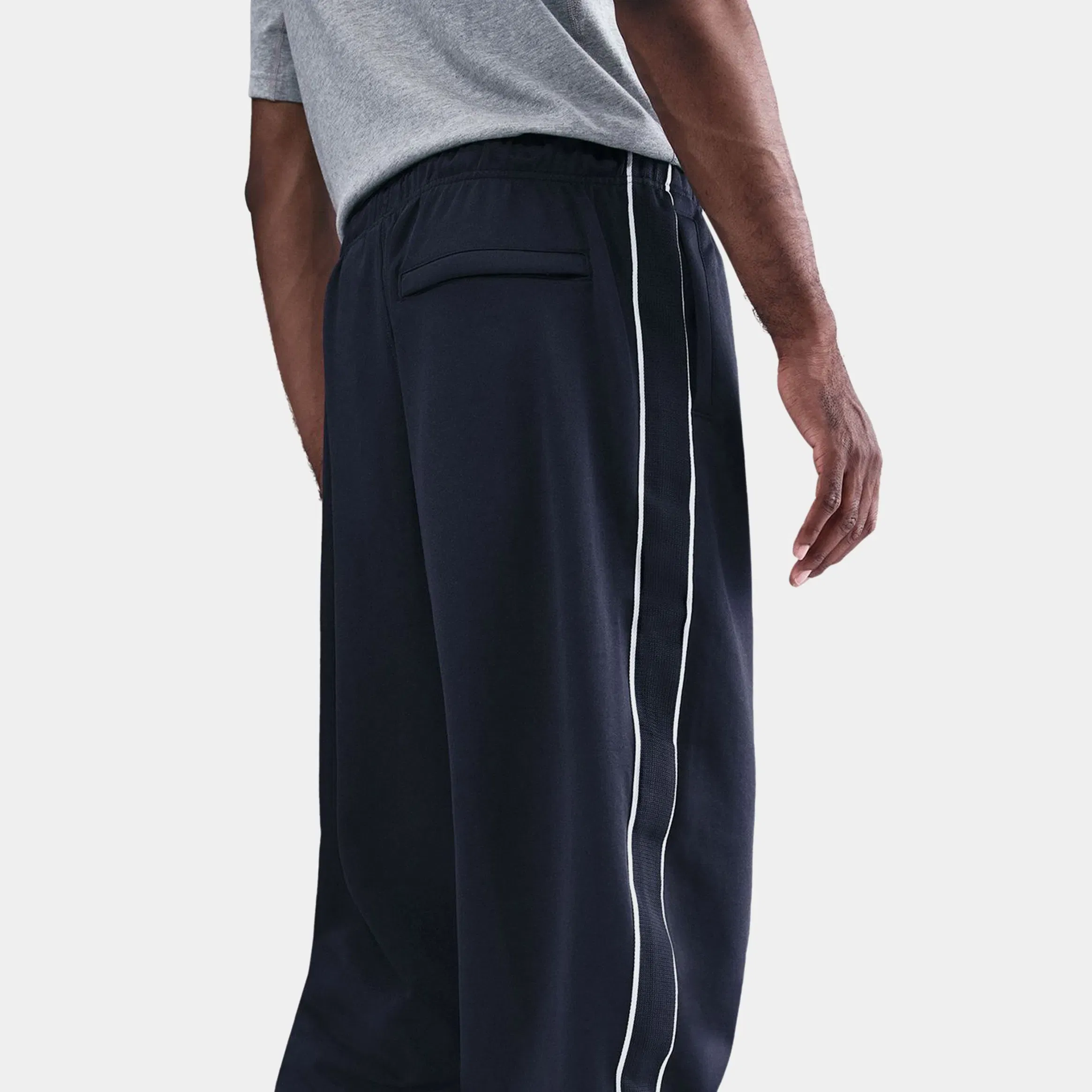 Nike NSW Club Oversized Knit Track Mens Pants (Obsidian/White/White)