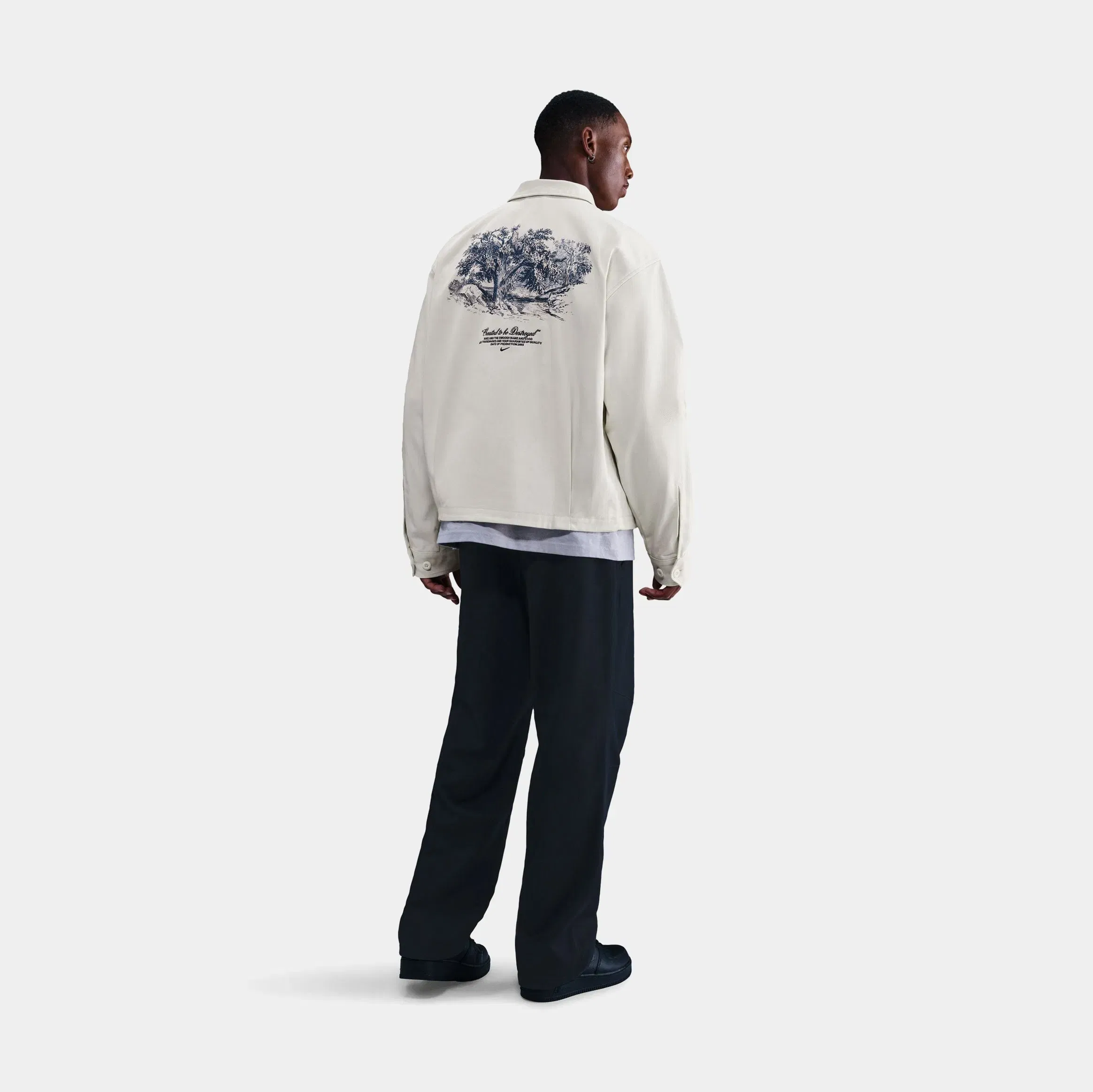 Nike NSW Life Field Mens Jacket (Soft Pearl/Blue Void)