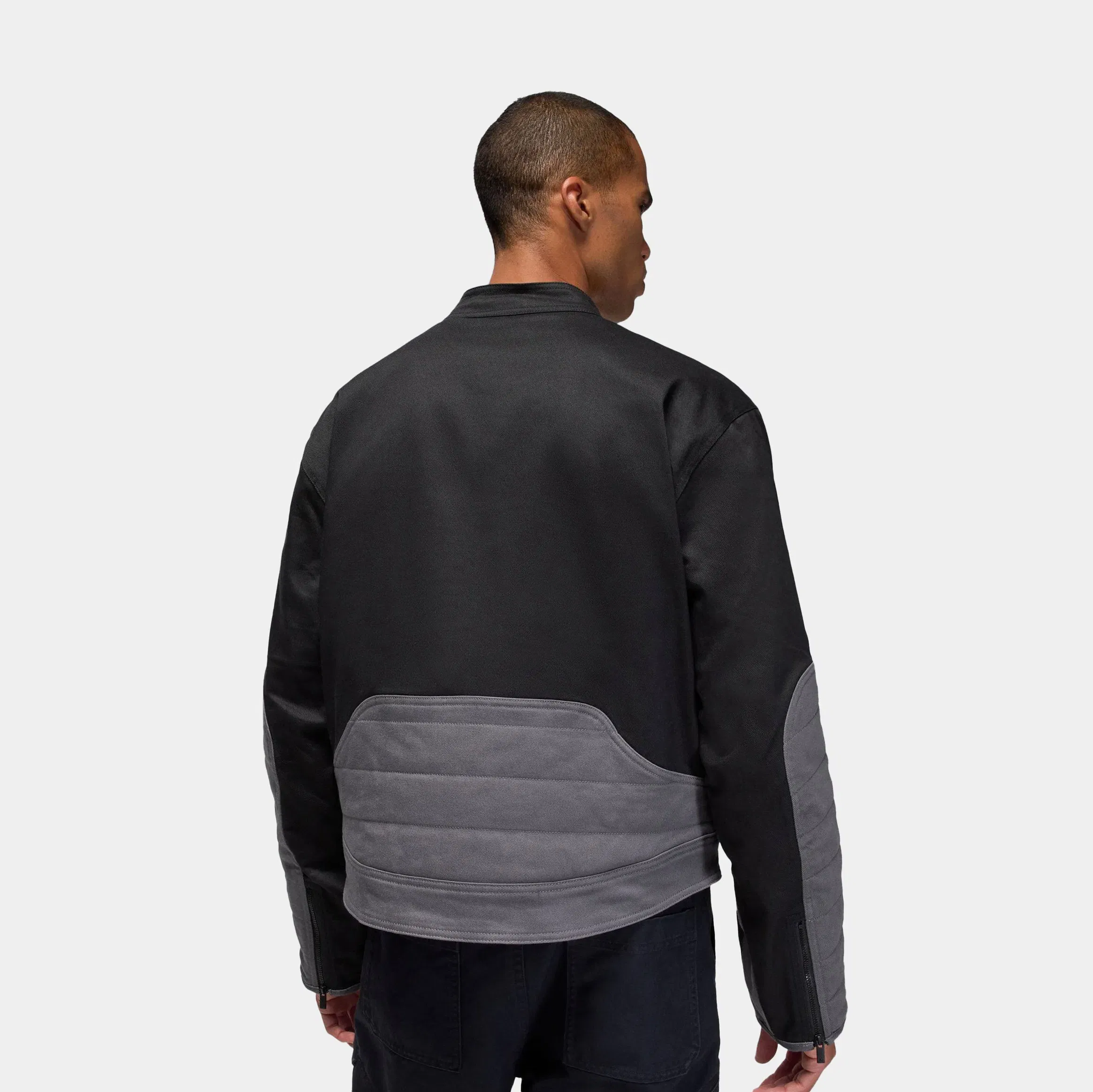 Air Jordan Brooklyn Motorsport Mens Jacket (Black/Iron Grey/Iron Grey)
