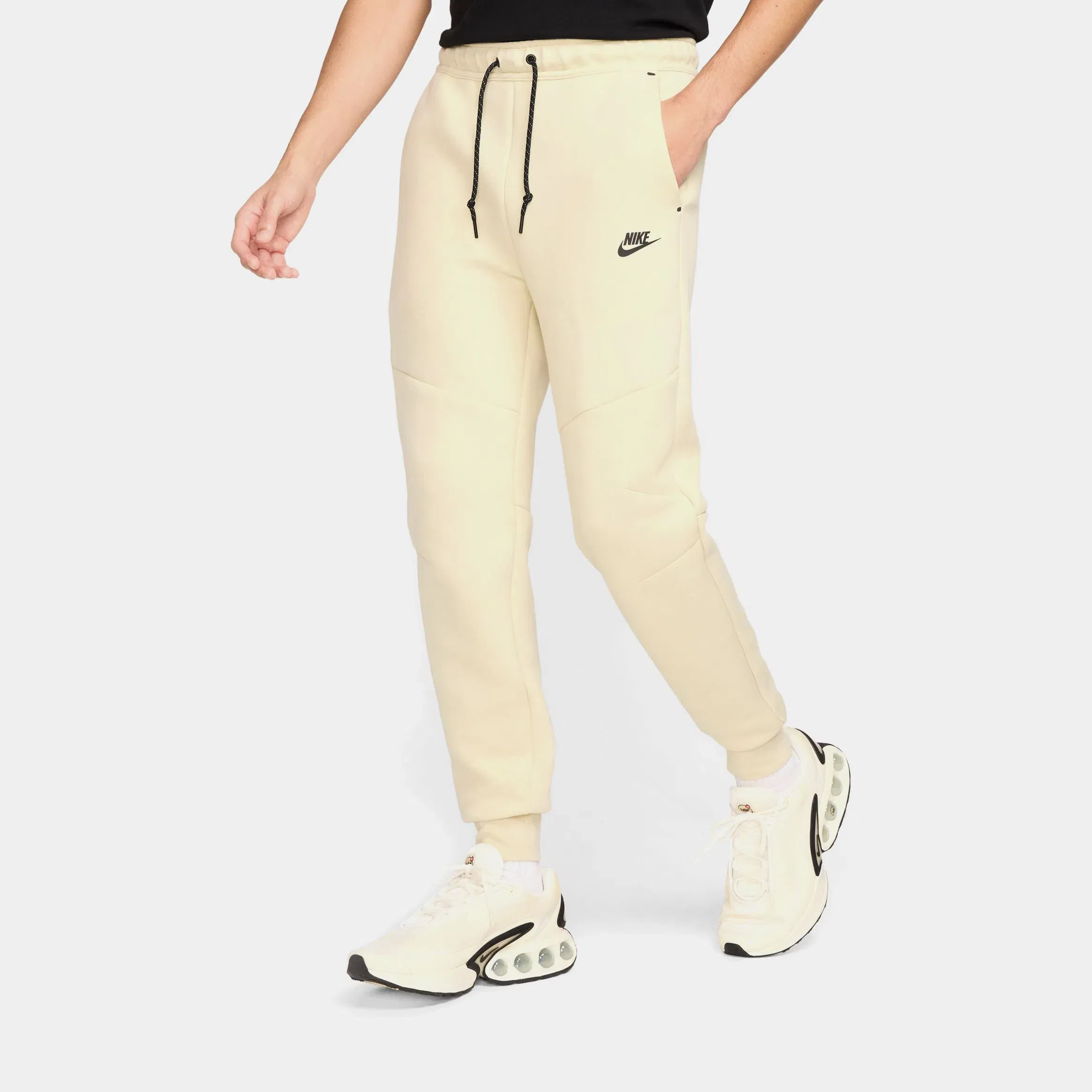 Nike Tech Fleece Jogger Mens Pants (Light Khaki/Black)