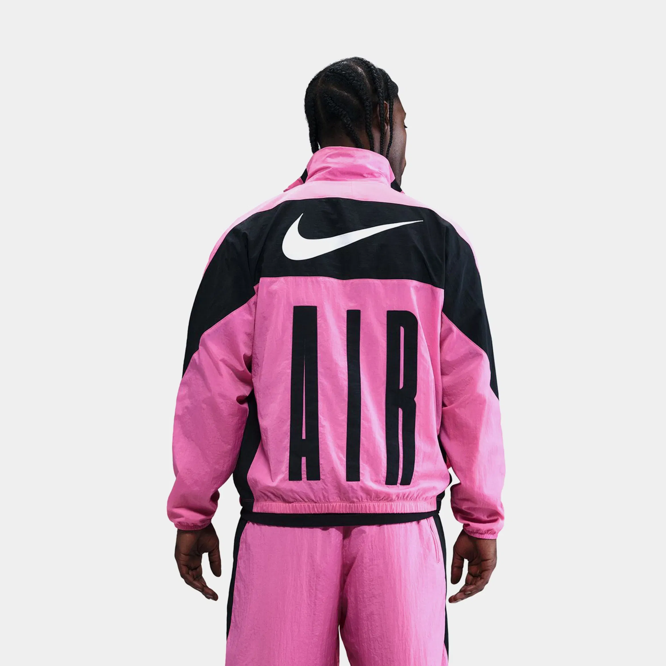 Nike Air Woven Track Mens Jacket (Black/Pink/Black)