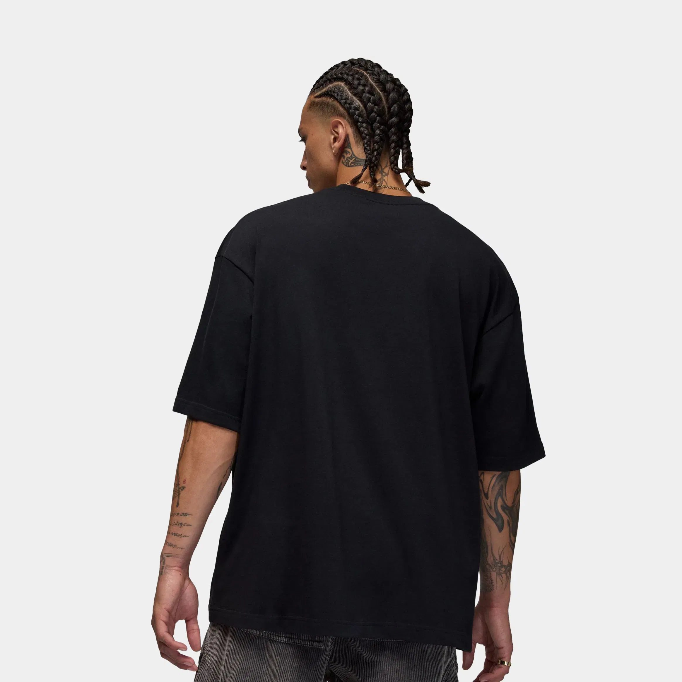 Air Jordan Reissue Oversized Graphic Mens Short Sleeve Shirt (Black/Red)