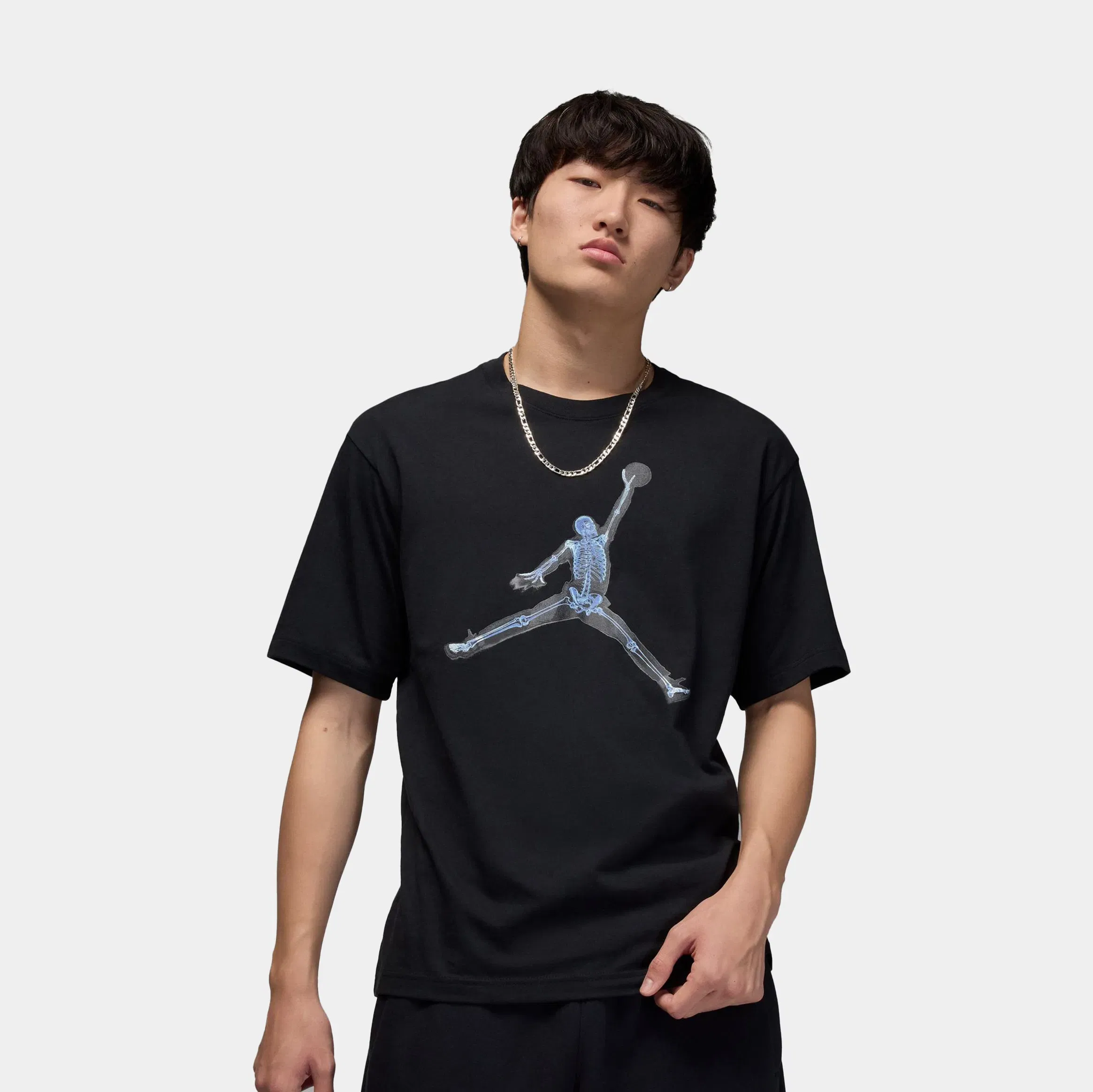 Air Jordan Jumpman X Ray Mens Short Sleeve Shirt (Black/Blue)