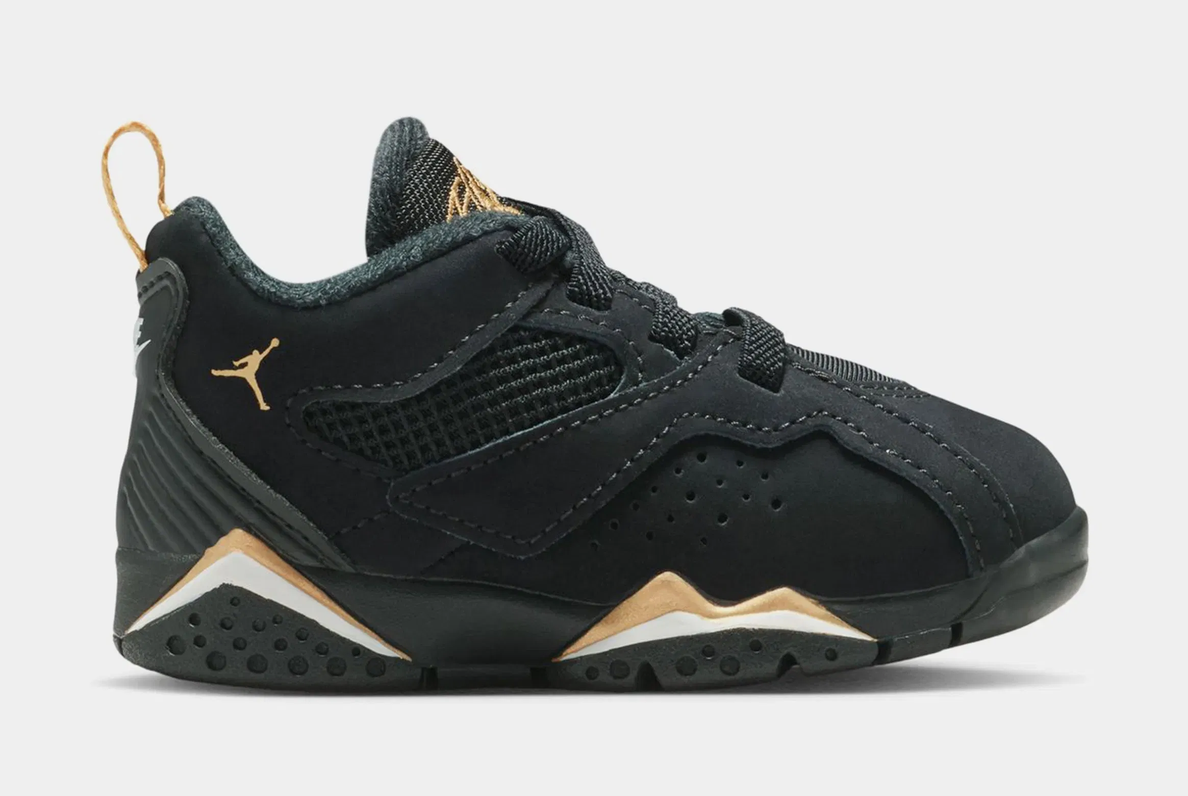 Air Jordan MVP 92 Infant Toddler Basketball Shoes ( Black/Metallic Gold/Sail)