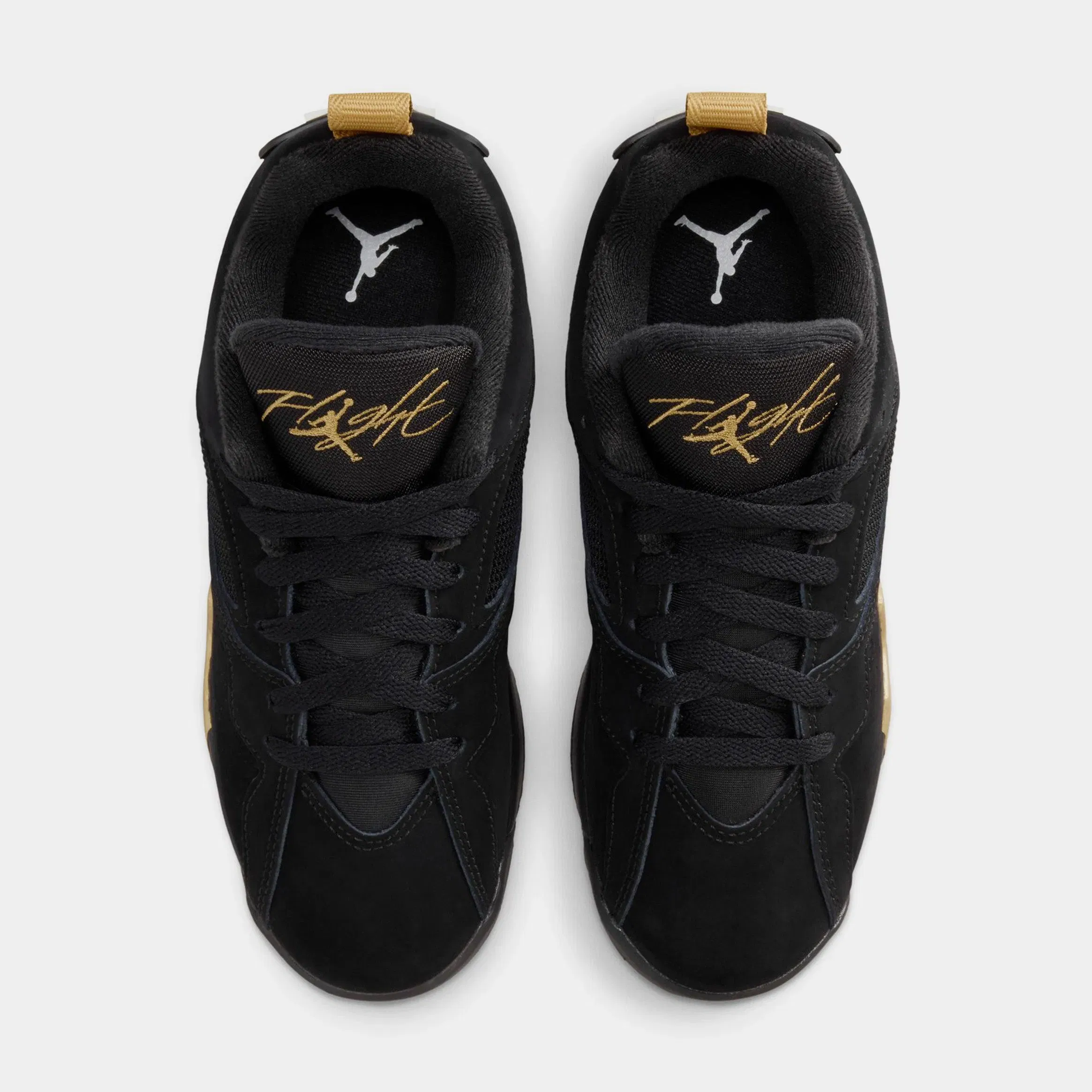 Air Jordan MVP 92 Grade School Basketball Shoes (Black/Metallic Gold/Sail)